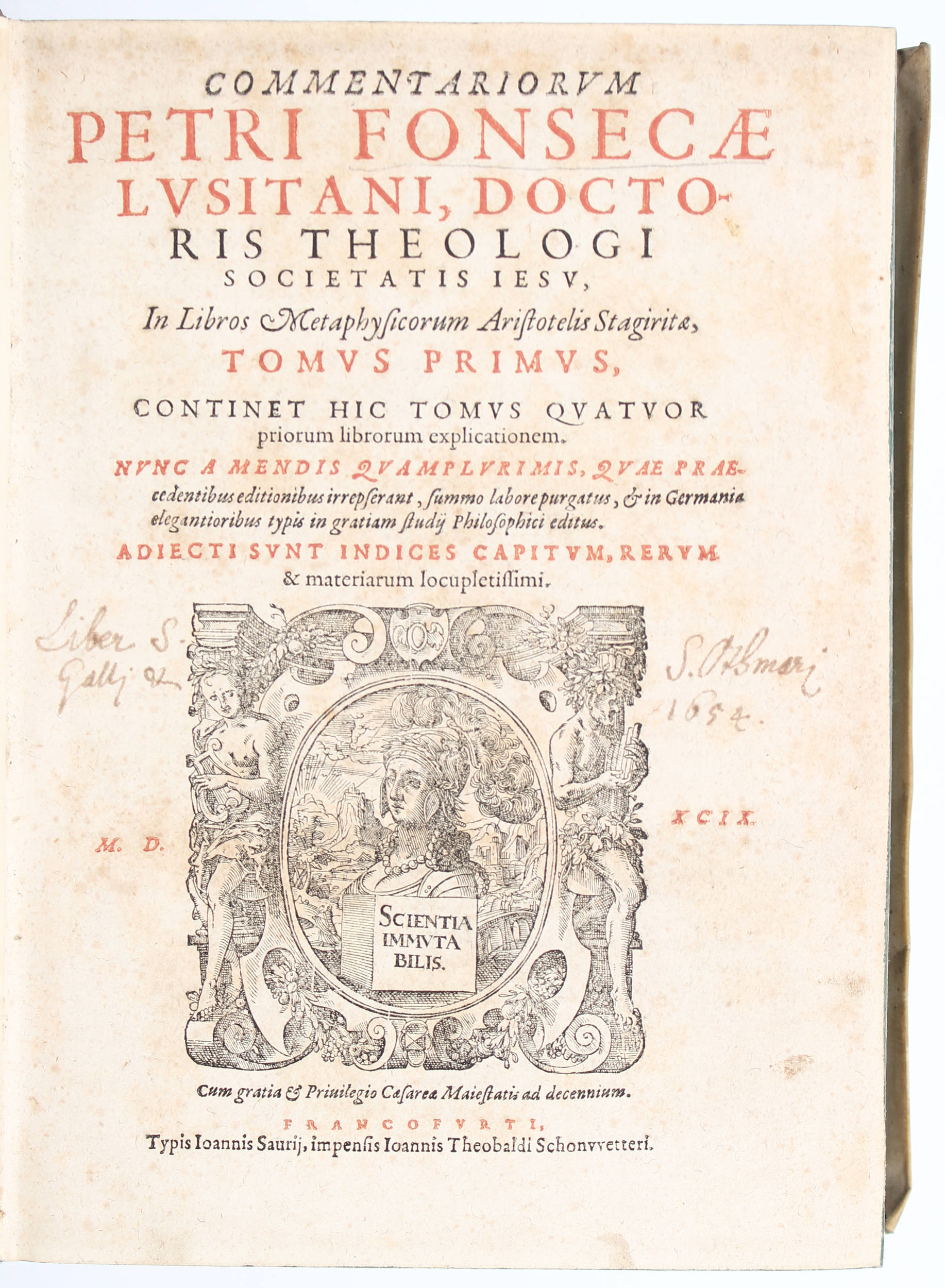 Fonseca, Comment. Aristotelis