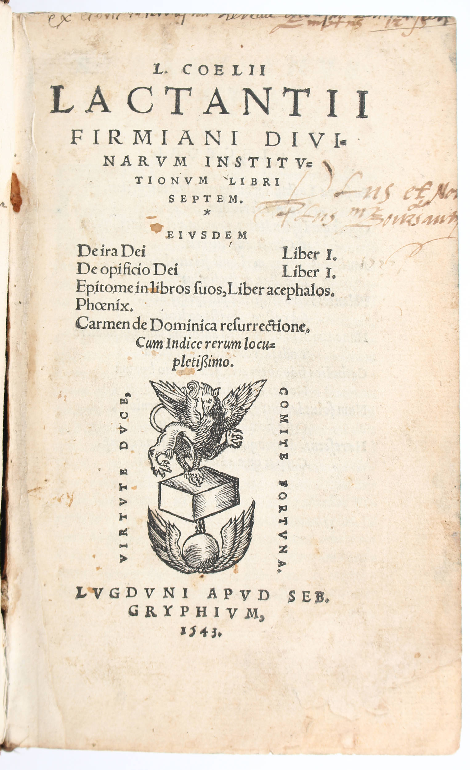 Lactantius, Divinarum institutionum