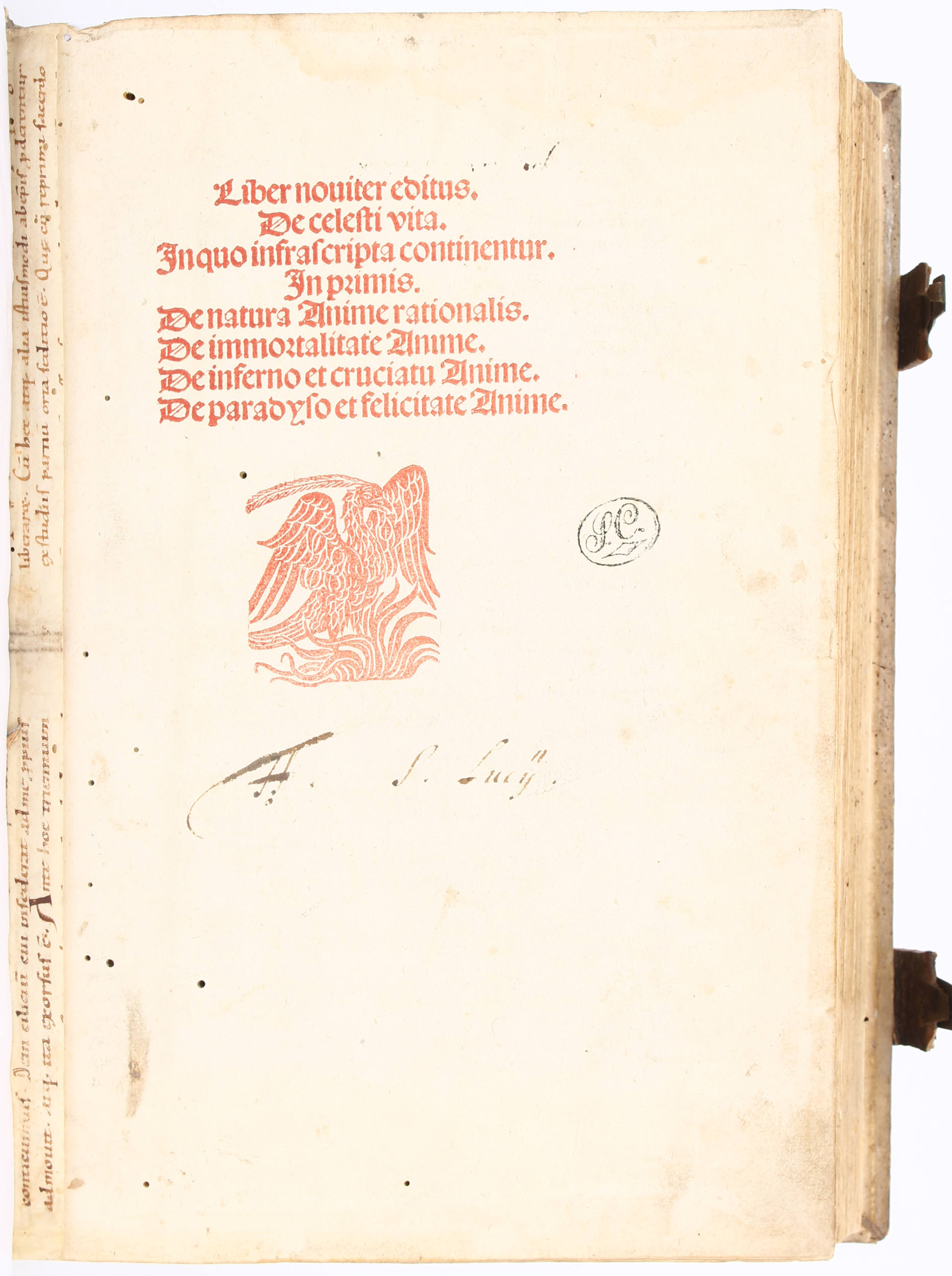 Johannes Ferrariensis, De coelesti vita