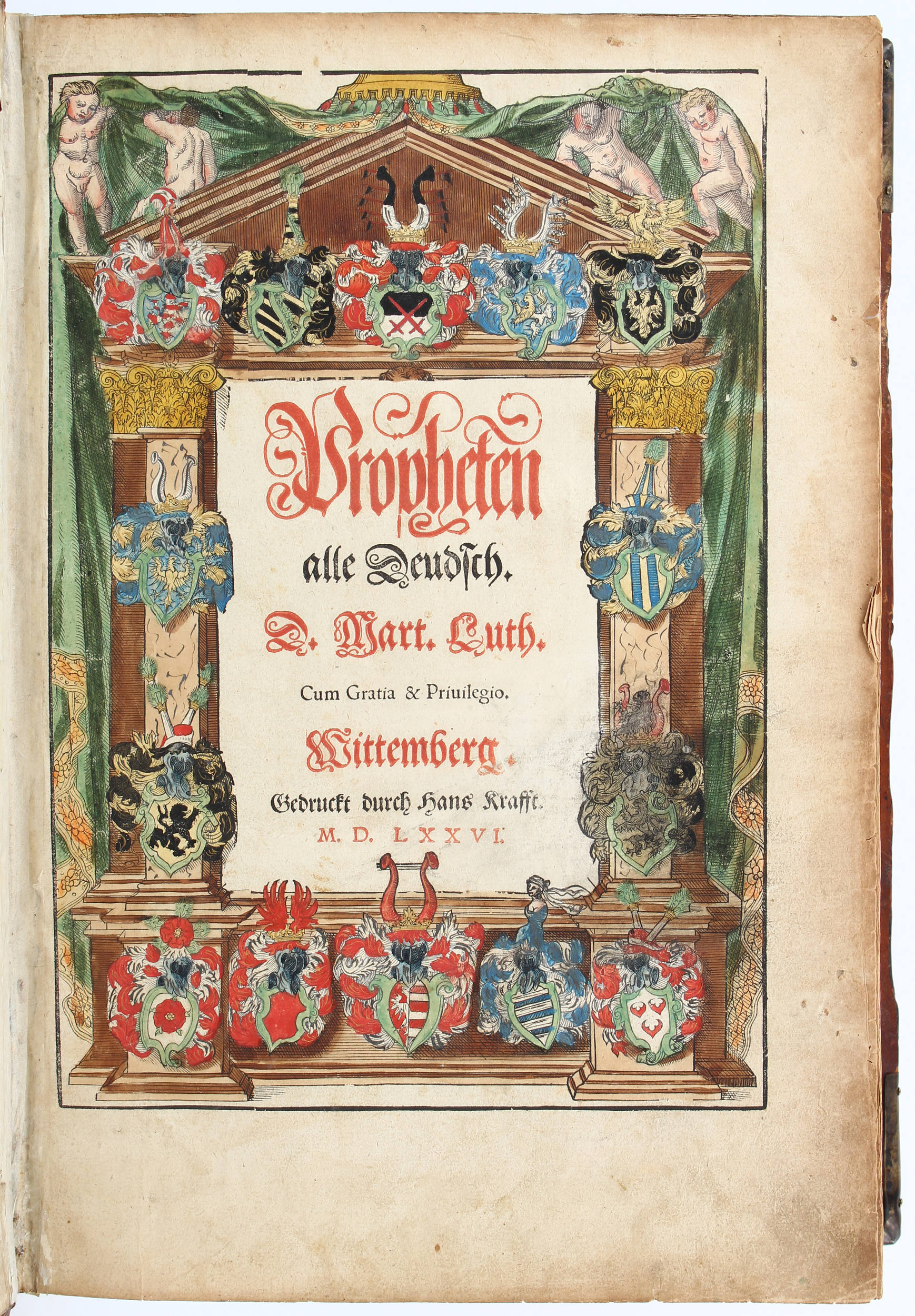 Biblia germanica. Propheten - NT. 1576
