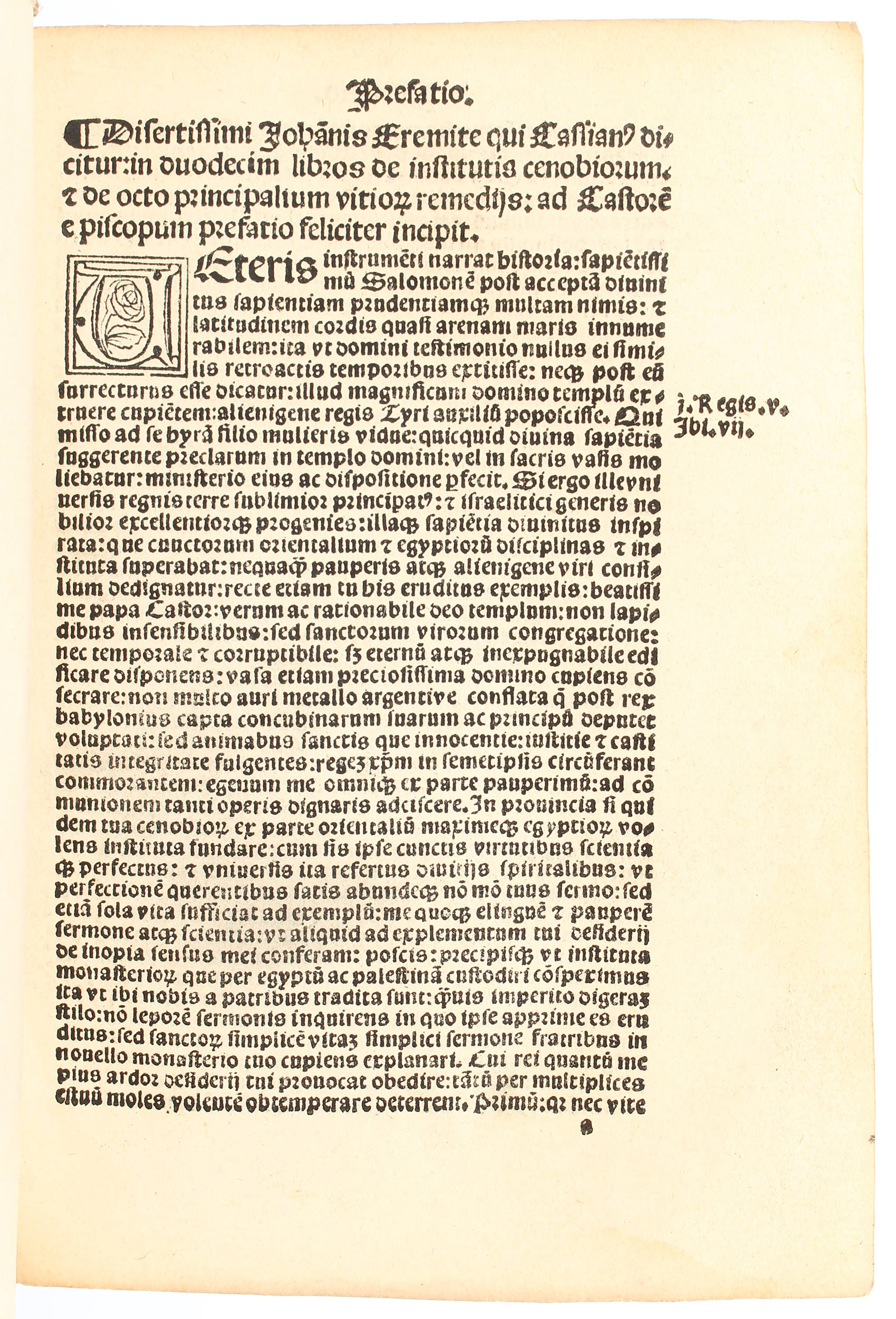 Cassianus, Opus Johannis eremite