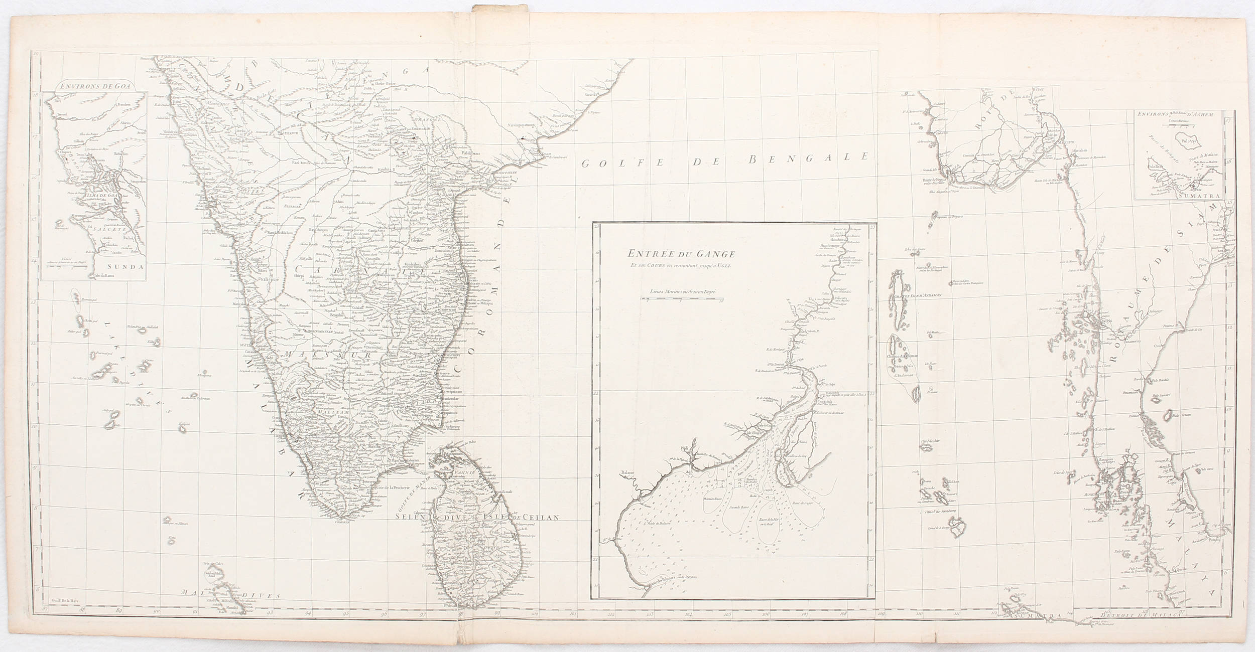 Indien in 2 Bll. Anville