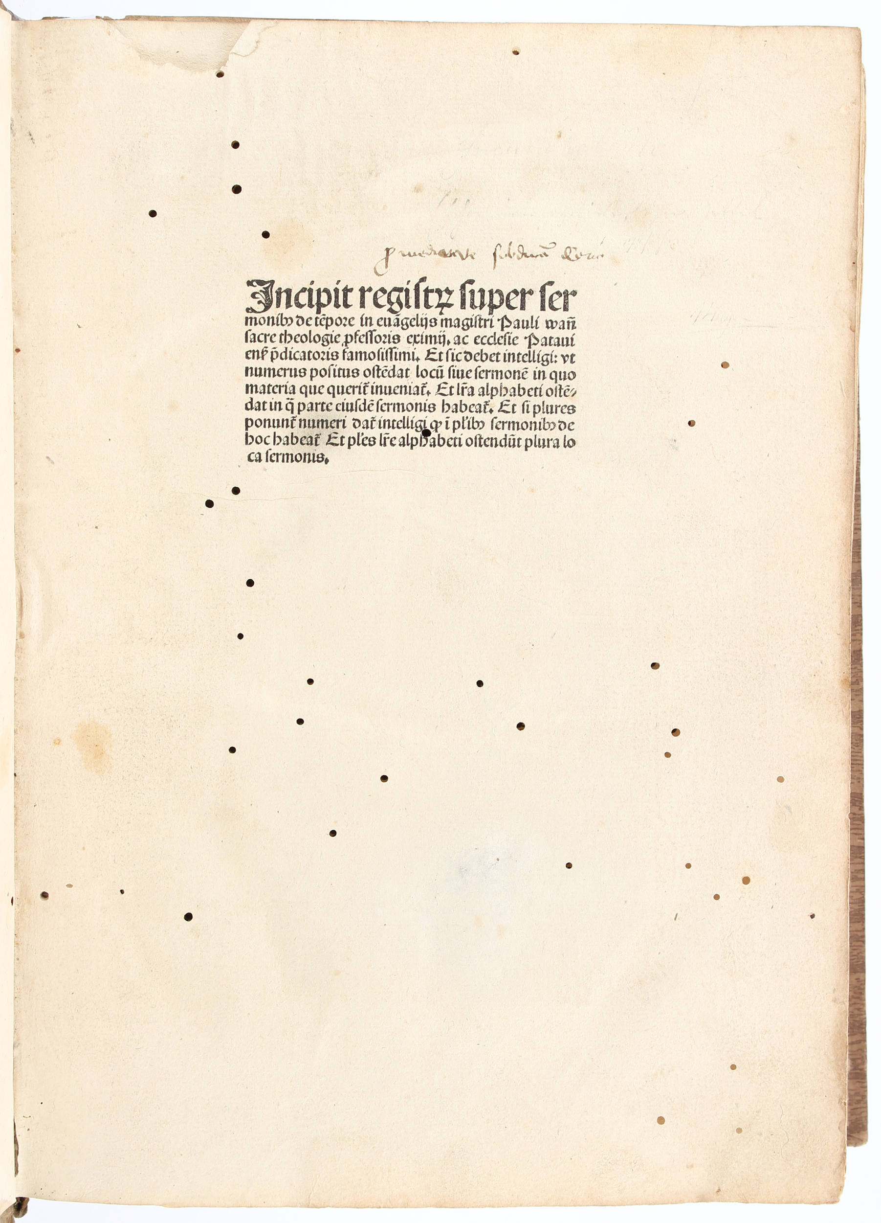 Wann, Sermones de tempore