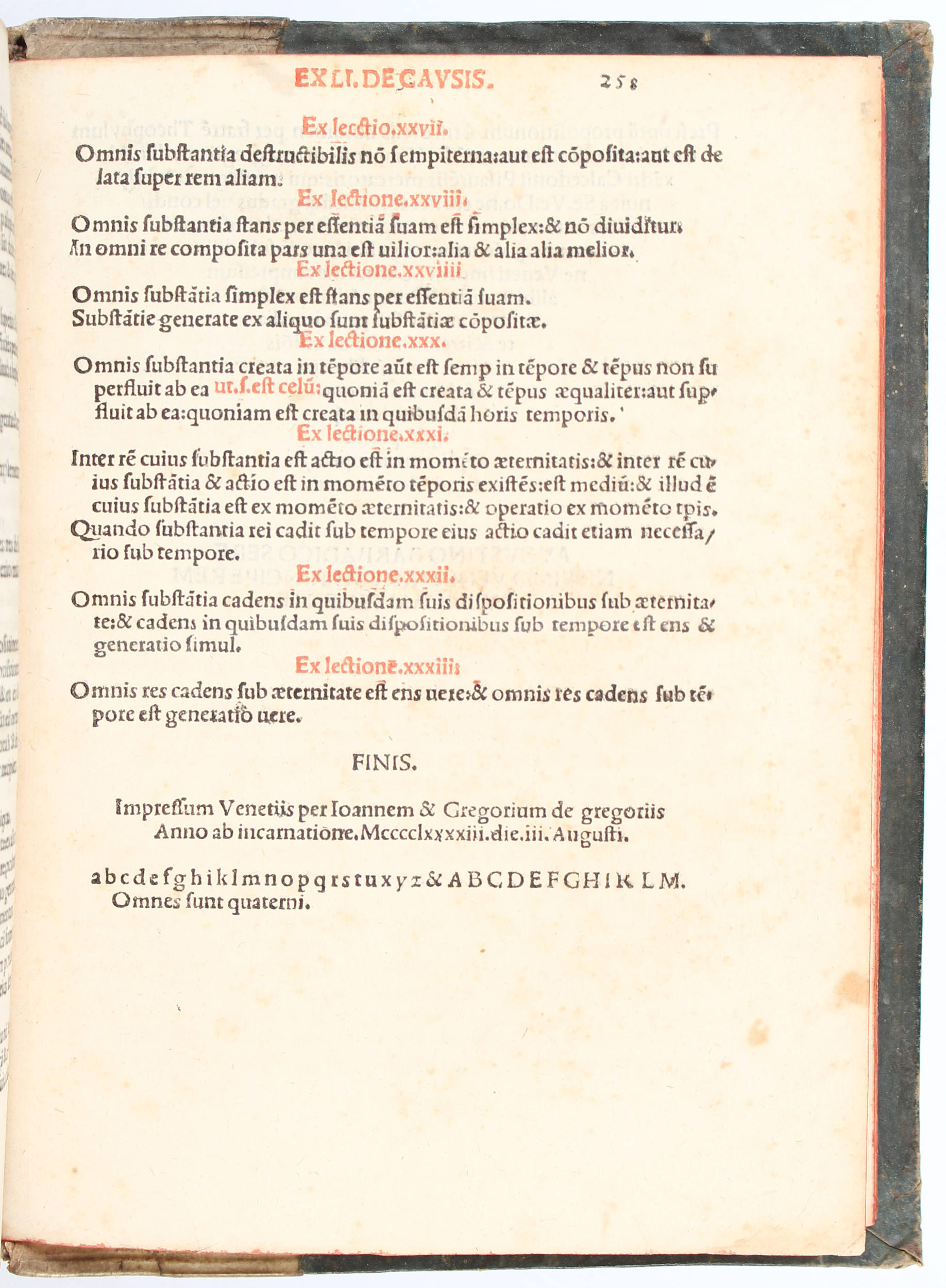 (Ferrariis, Propositiones)