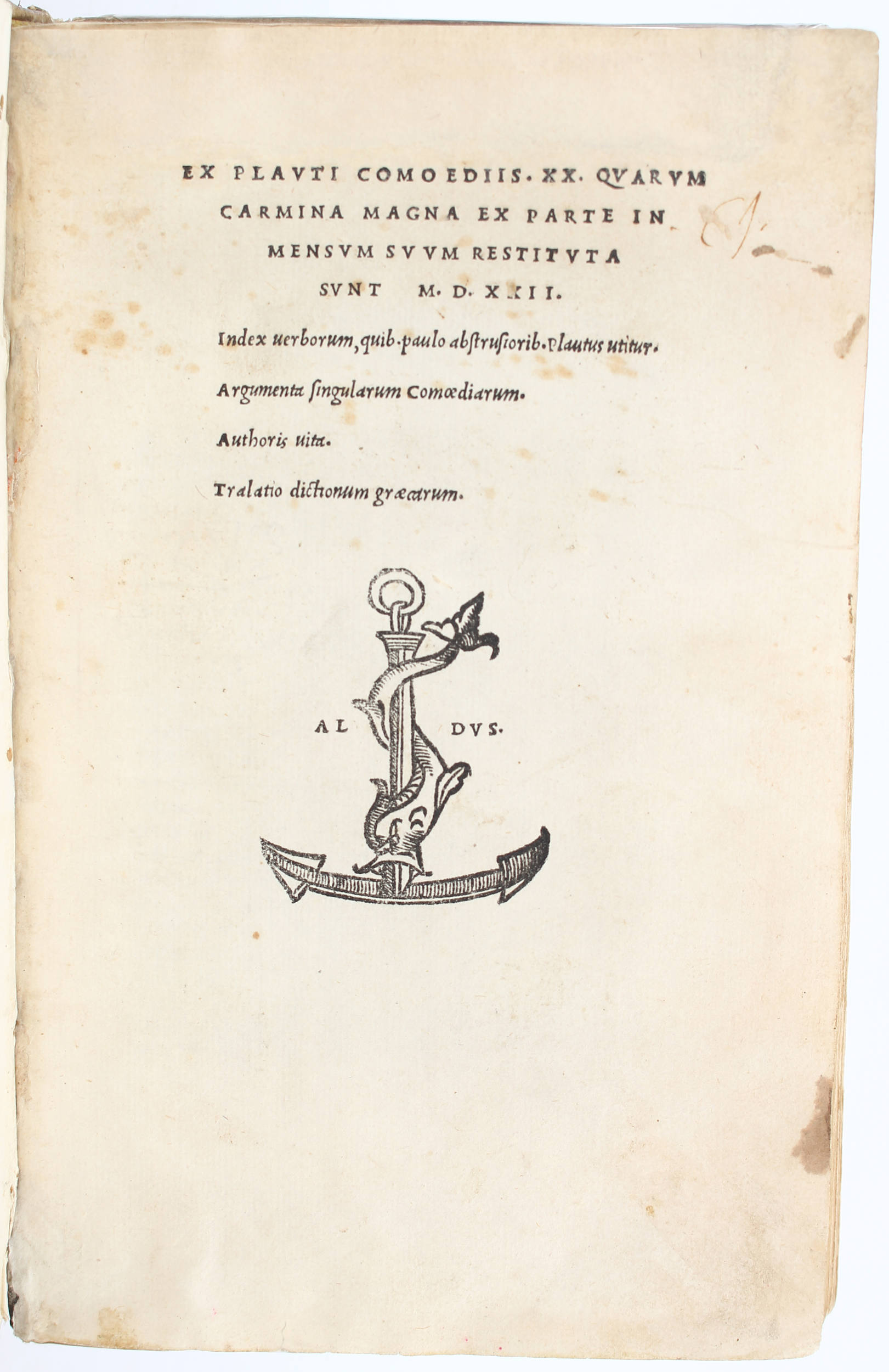 Plautus, Ex comoediis