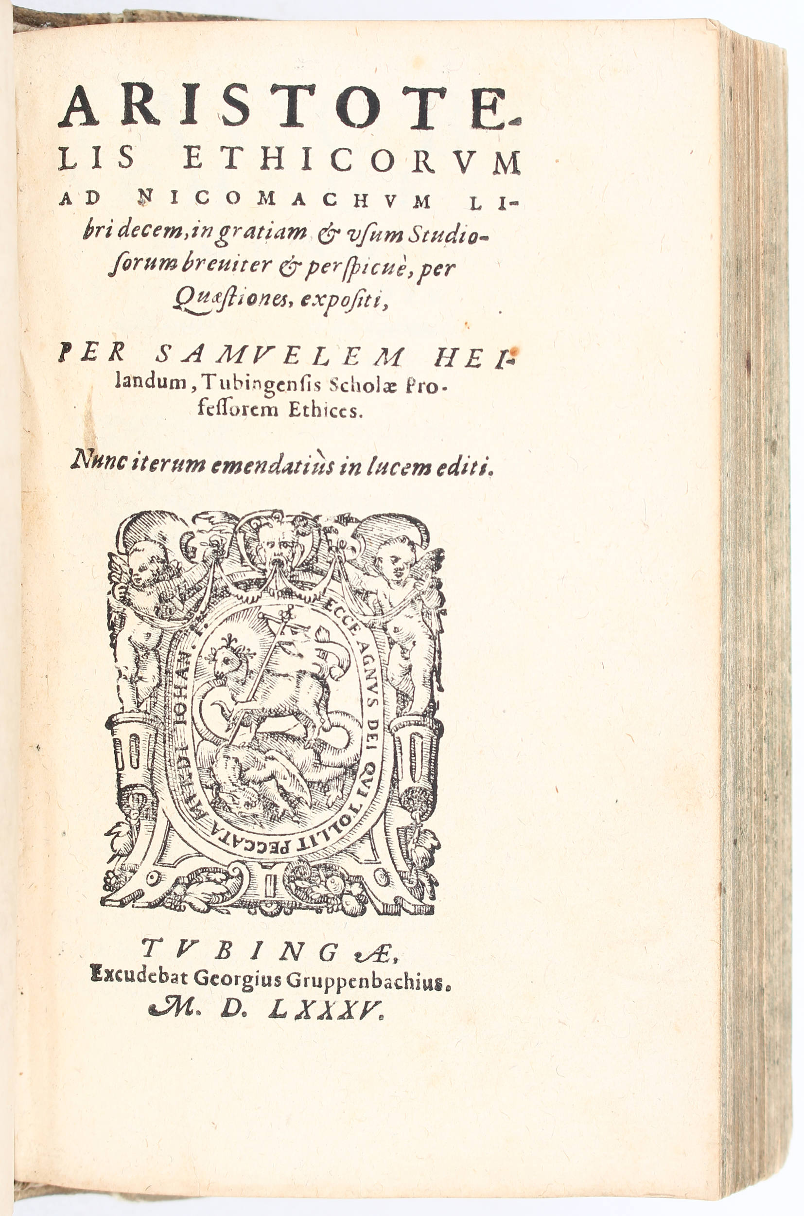 Aristoteles, De moribus ad Nicomachum