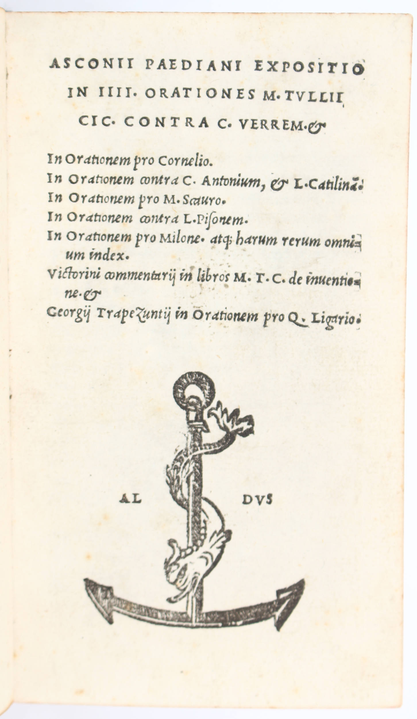 Asconius, Expositio + Beiband Valerius