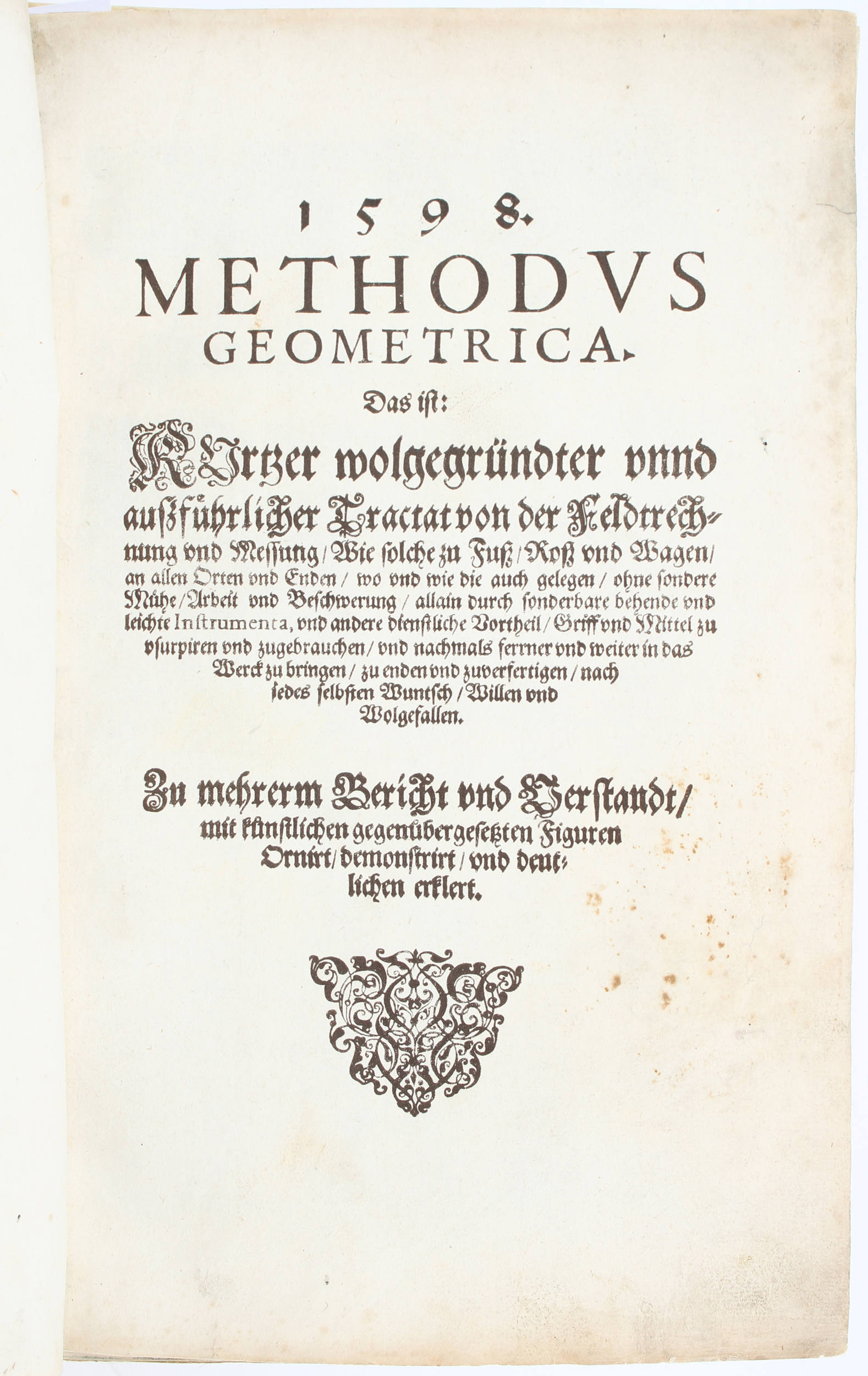Pfinzing, Methodus geometrica. 1598