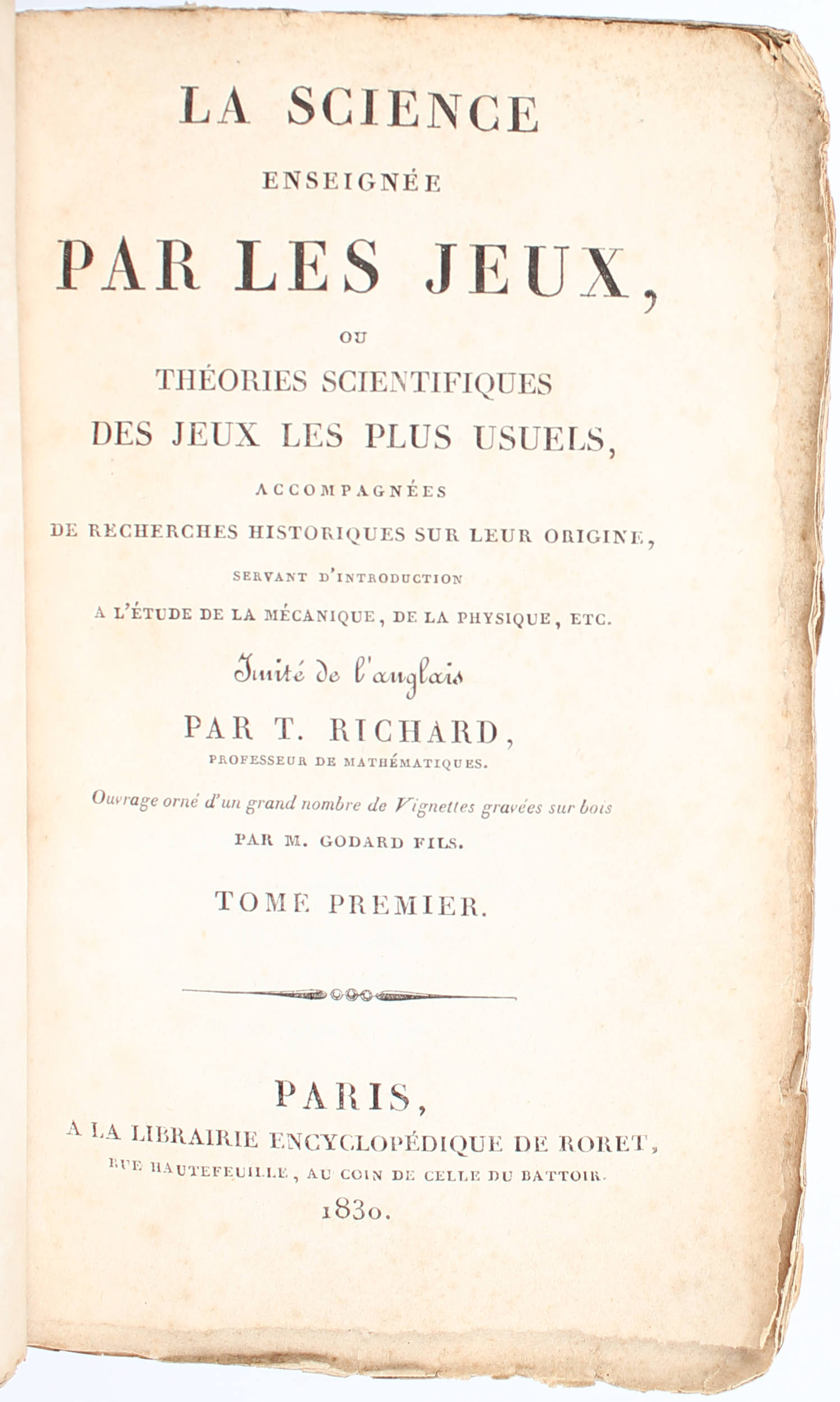 Richard, La Science enseignée par les jeux. 2 Bde.