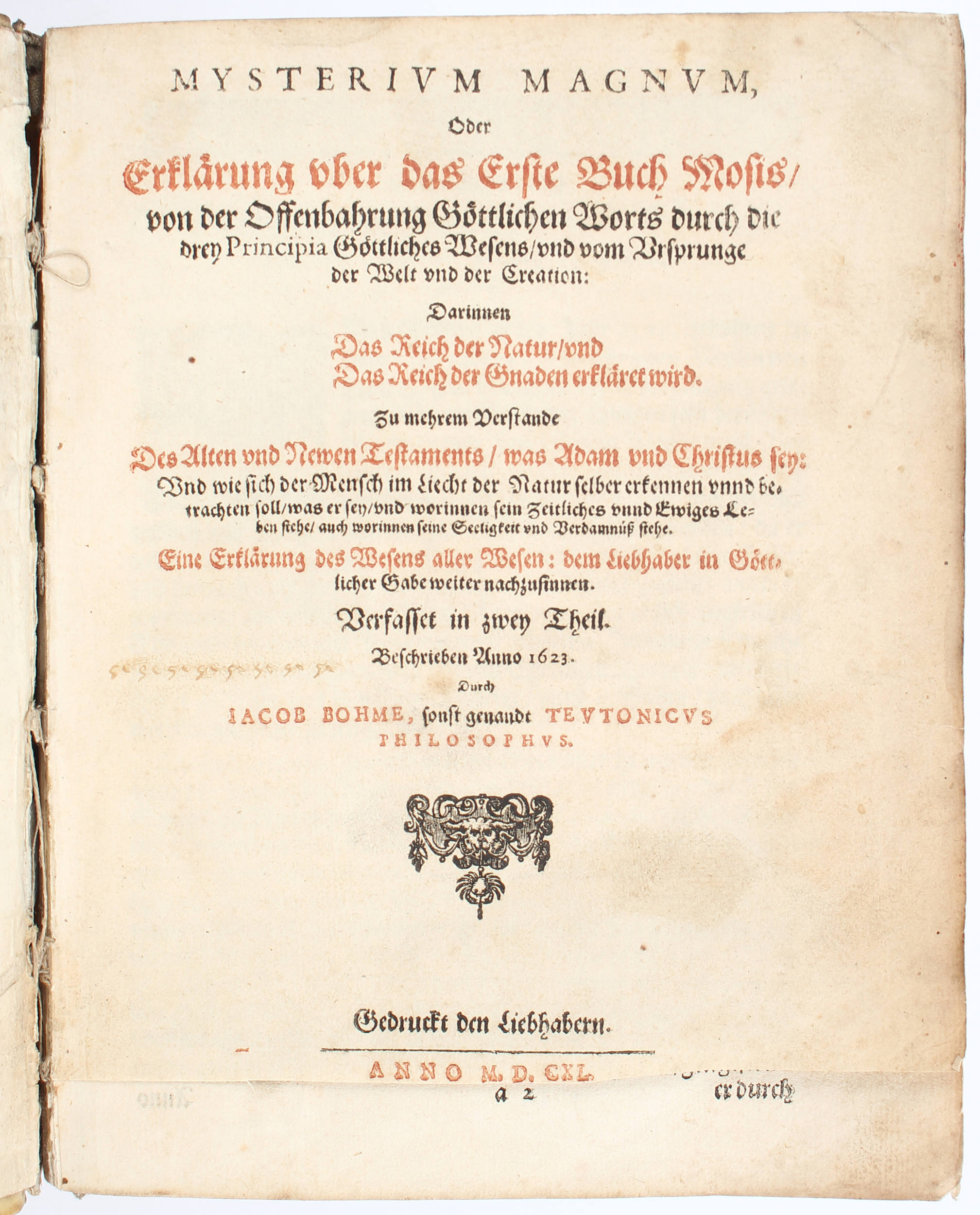 Böhme, Mysterium magnum