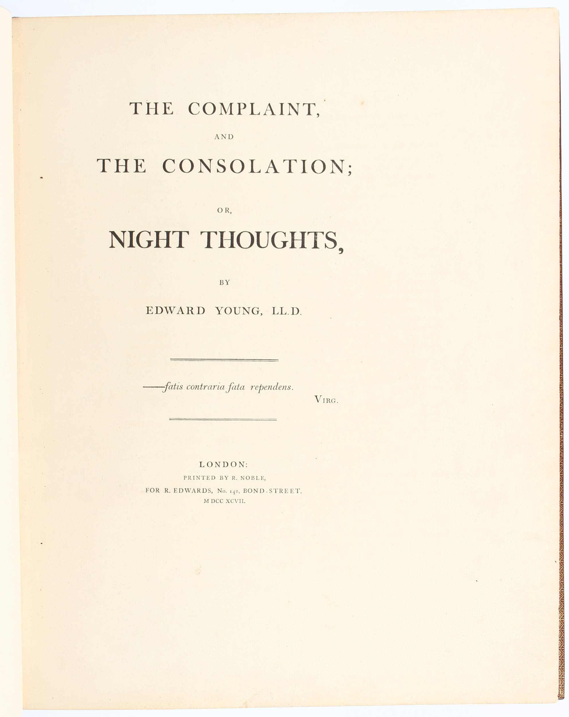 Young/Blake, Complaint and consolation
