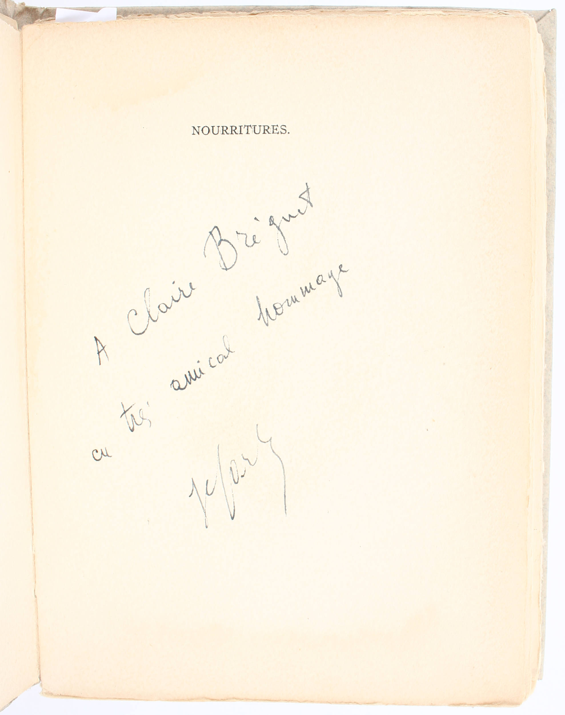 Sartre/Wols, Nourritures