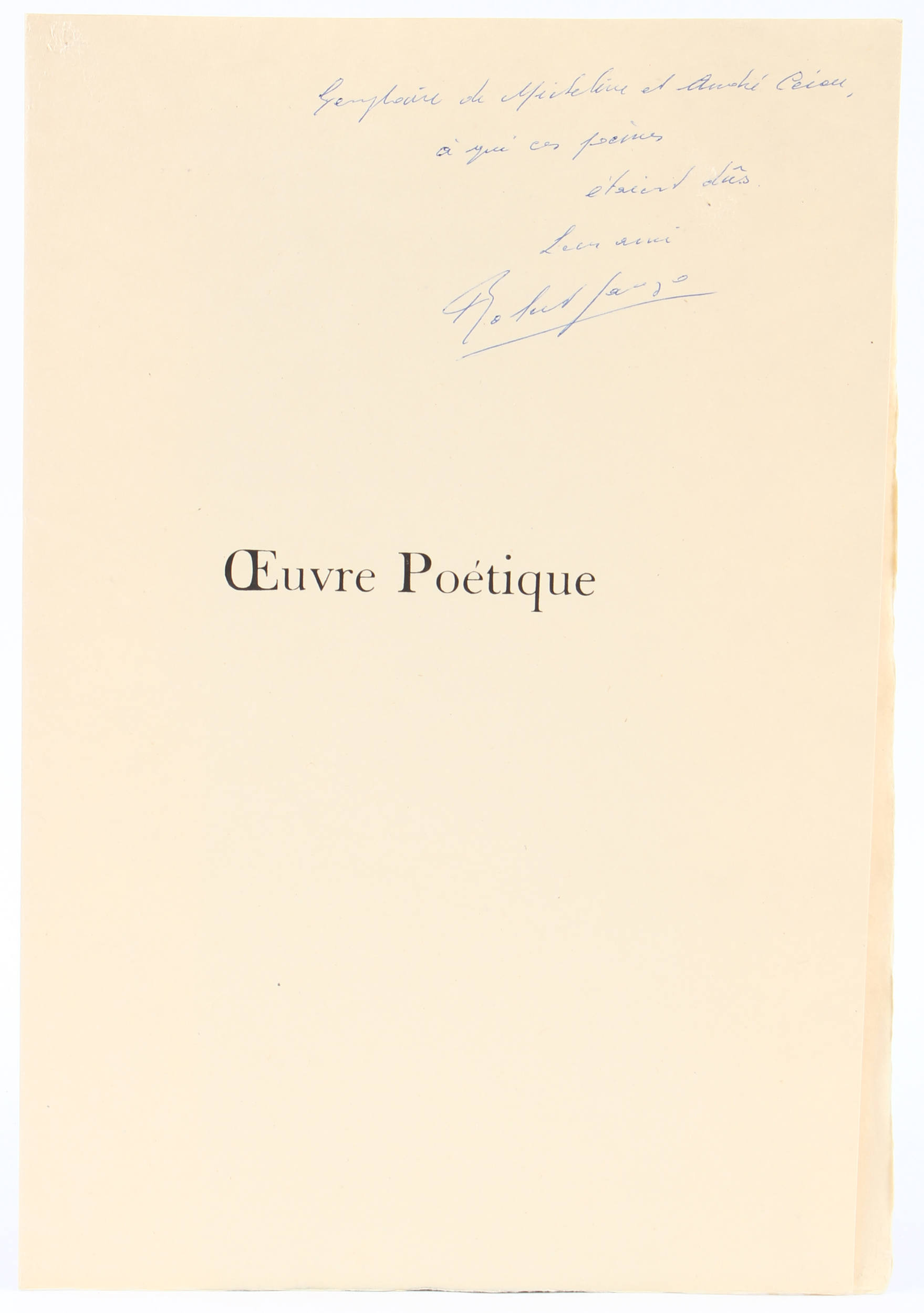 Ganzo/Villon, Oeuvre poétique