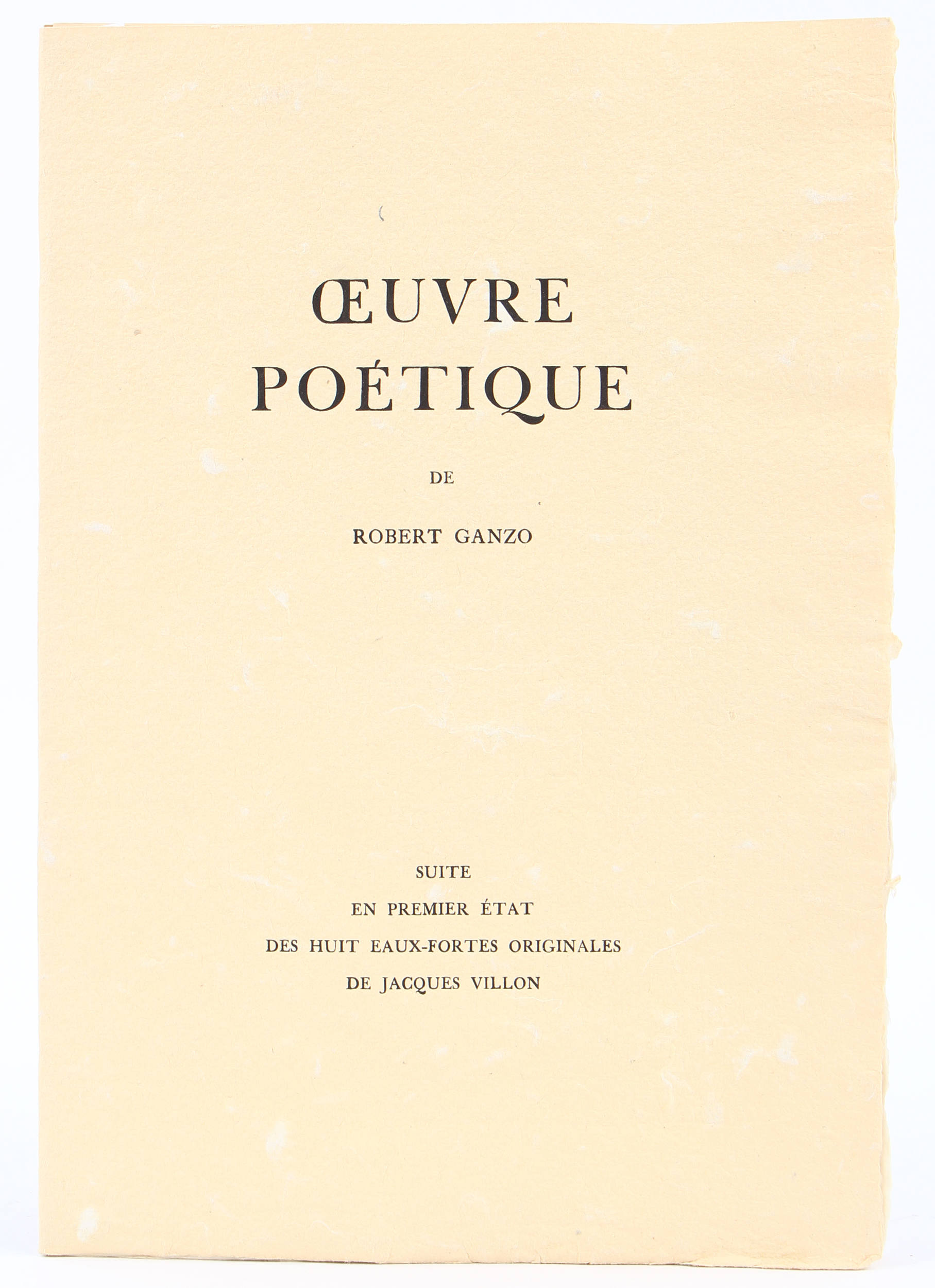 Ganzo/Villon, Oeuvre poétique