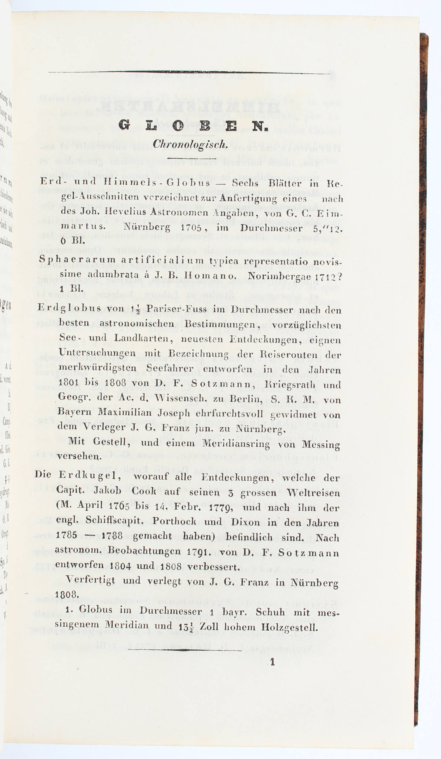 Catalog über... Landkarten und Pläne. 4 Bde.