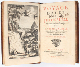 Maundrell, Voyage d'Alep à Jerusalem