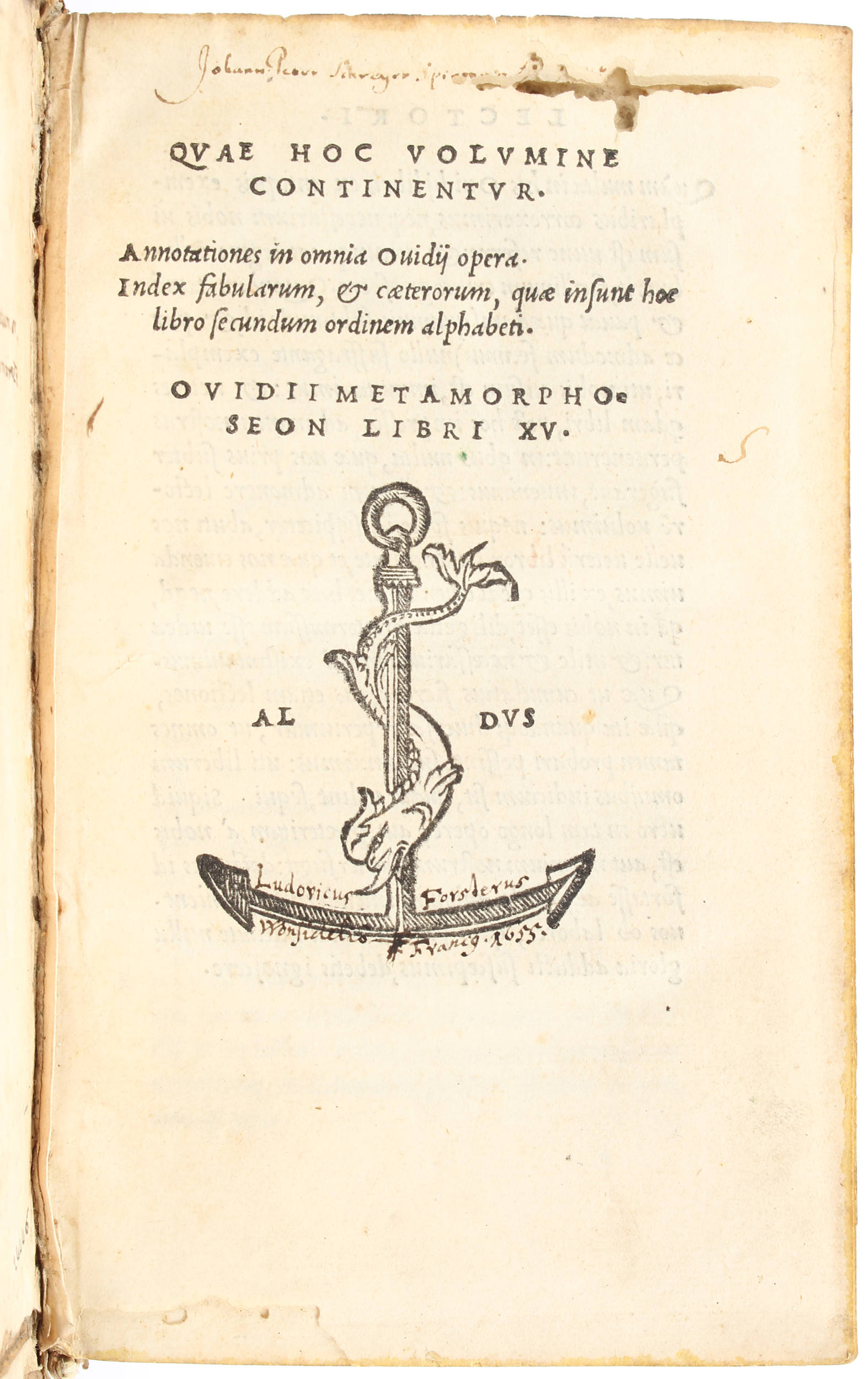 Ovid, Metamorphoseon