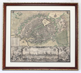 Hamburg. Plan-Prospekt. Seutter. Ger.