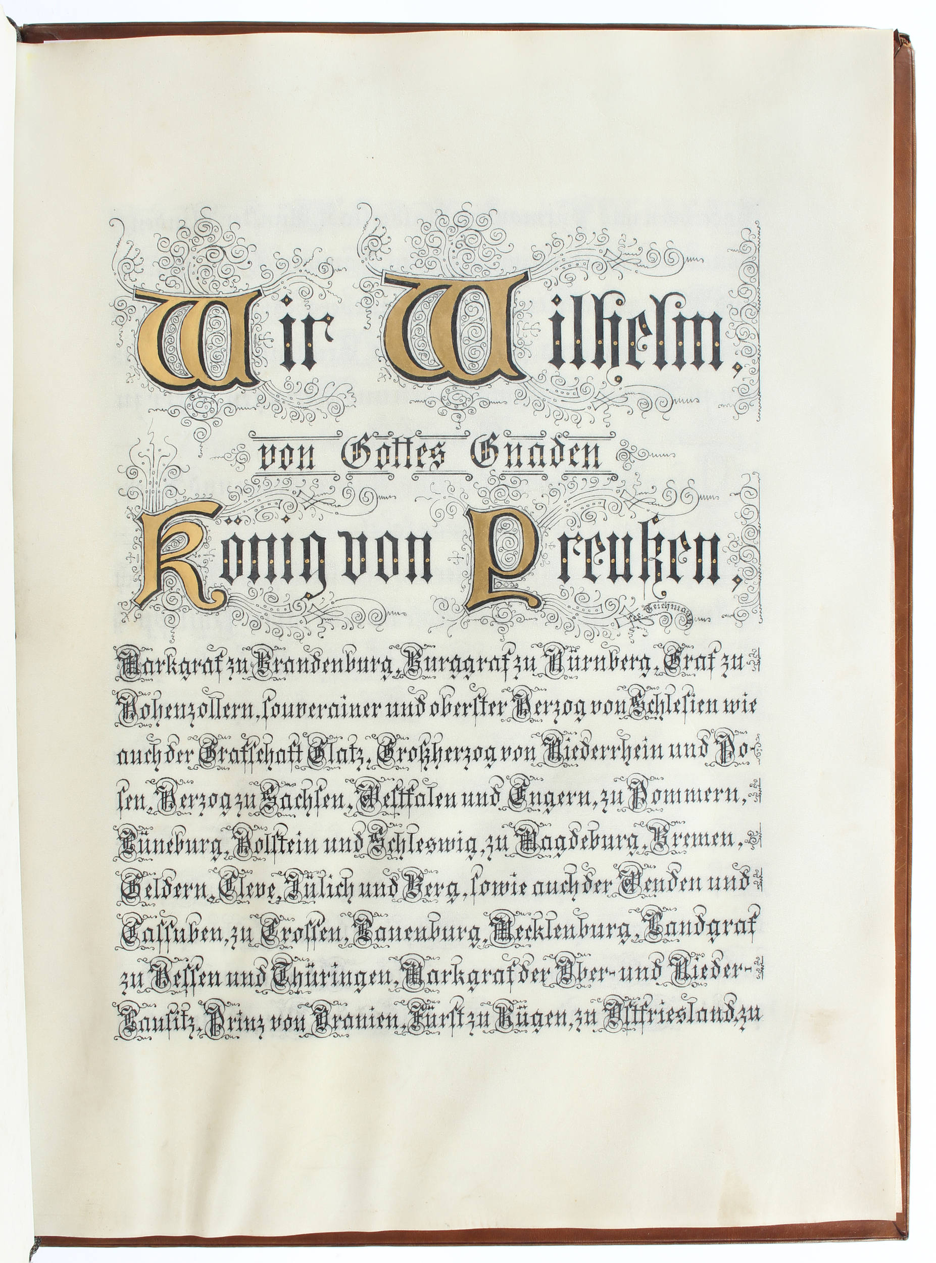 Wilhelm II., Urkunde für Eulenburg