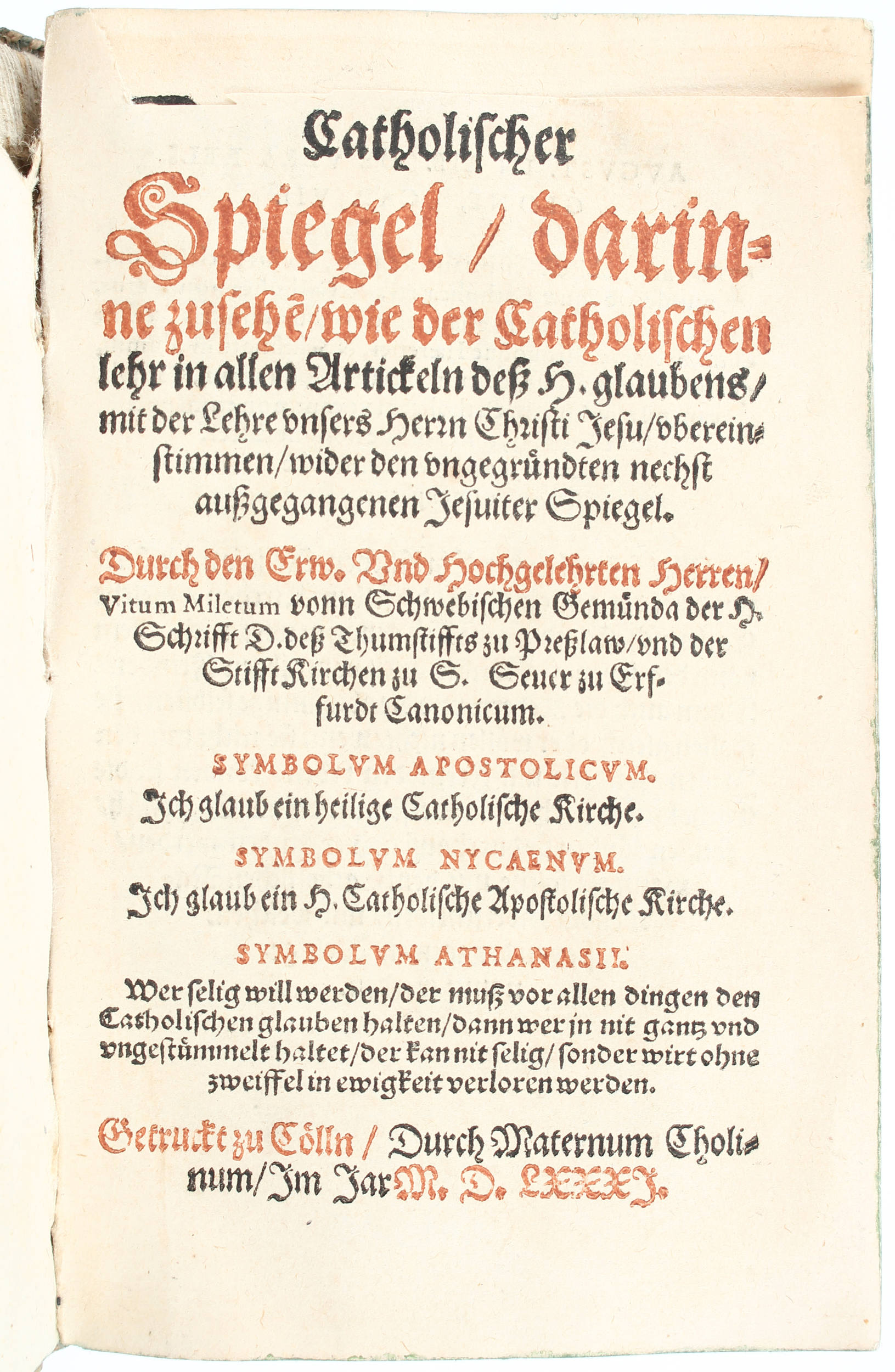 Erbarmliche und warhaffte Historia + 3 Beibände