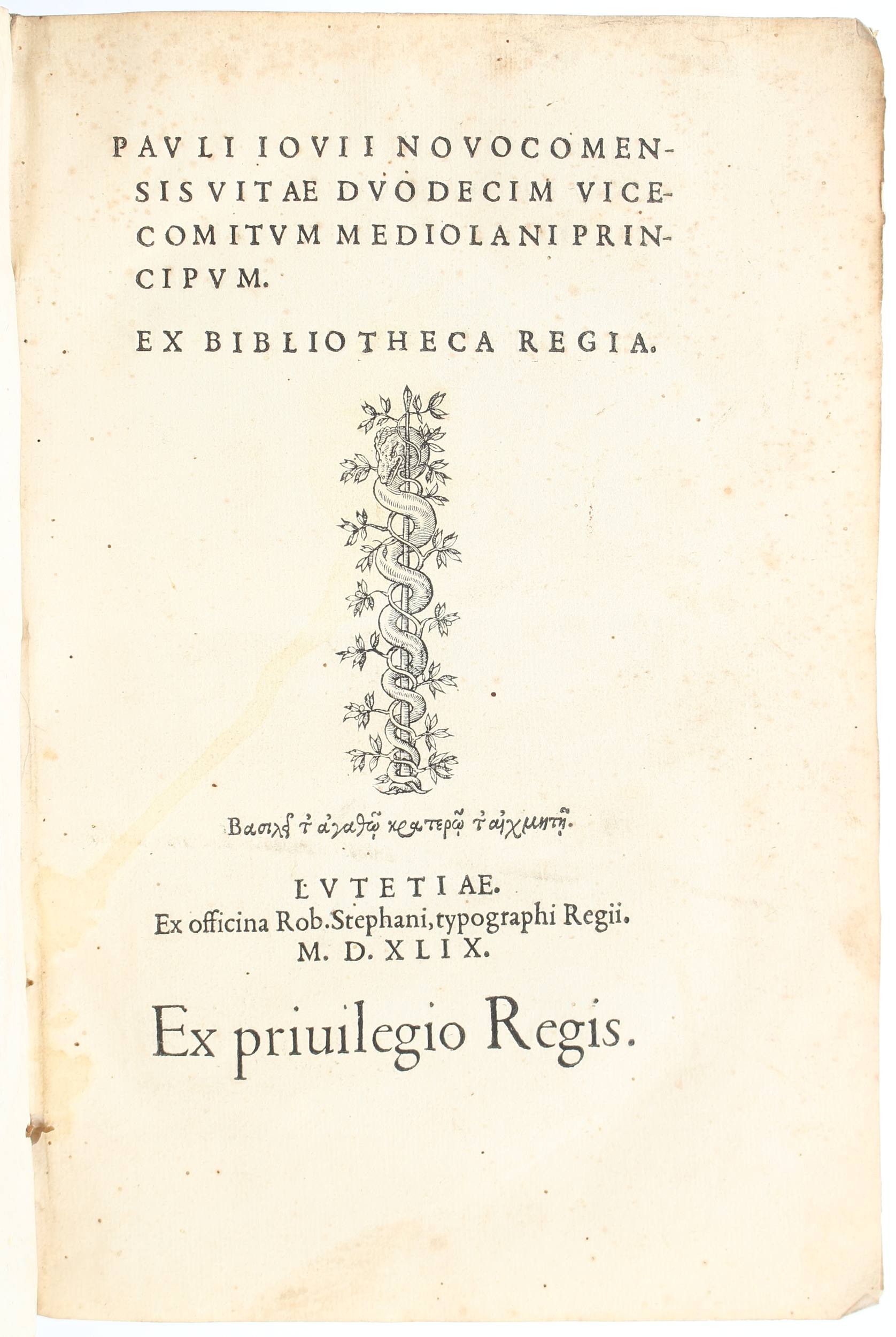 Giovio, Vitae duodecim Mediolani Principum