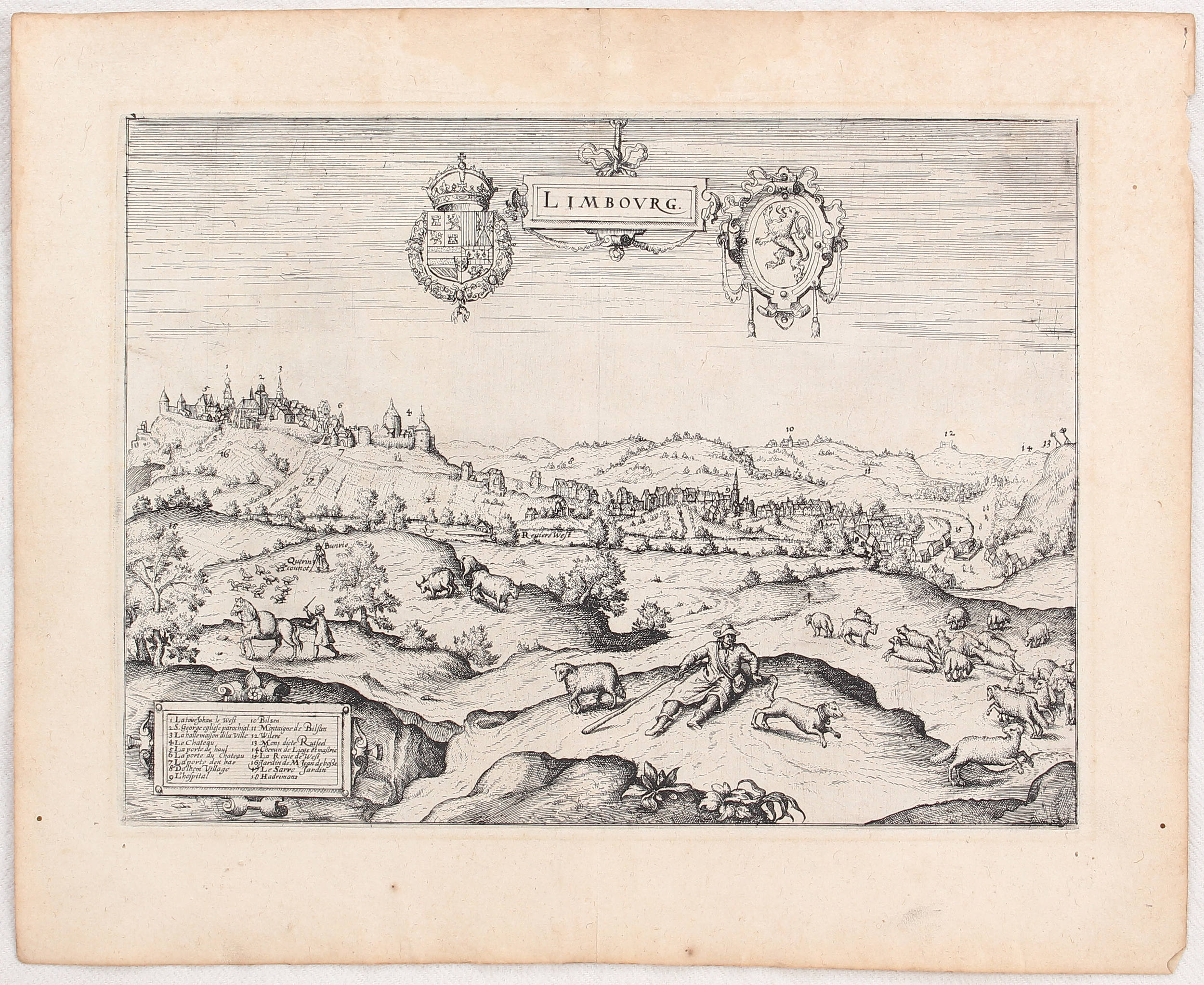 Limburg. Vogelschauans. (J. Blaeu) / 7 Bll.