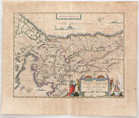 Israel-Karten. Ca. 45 Bll. Blaeu u.a.