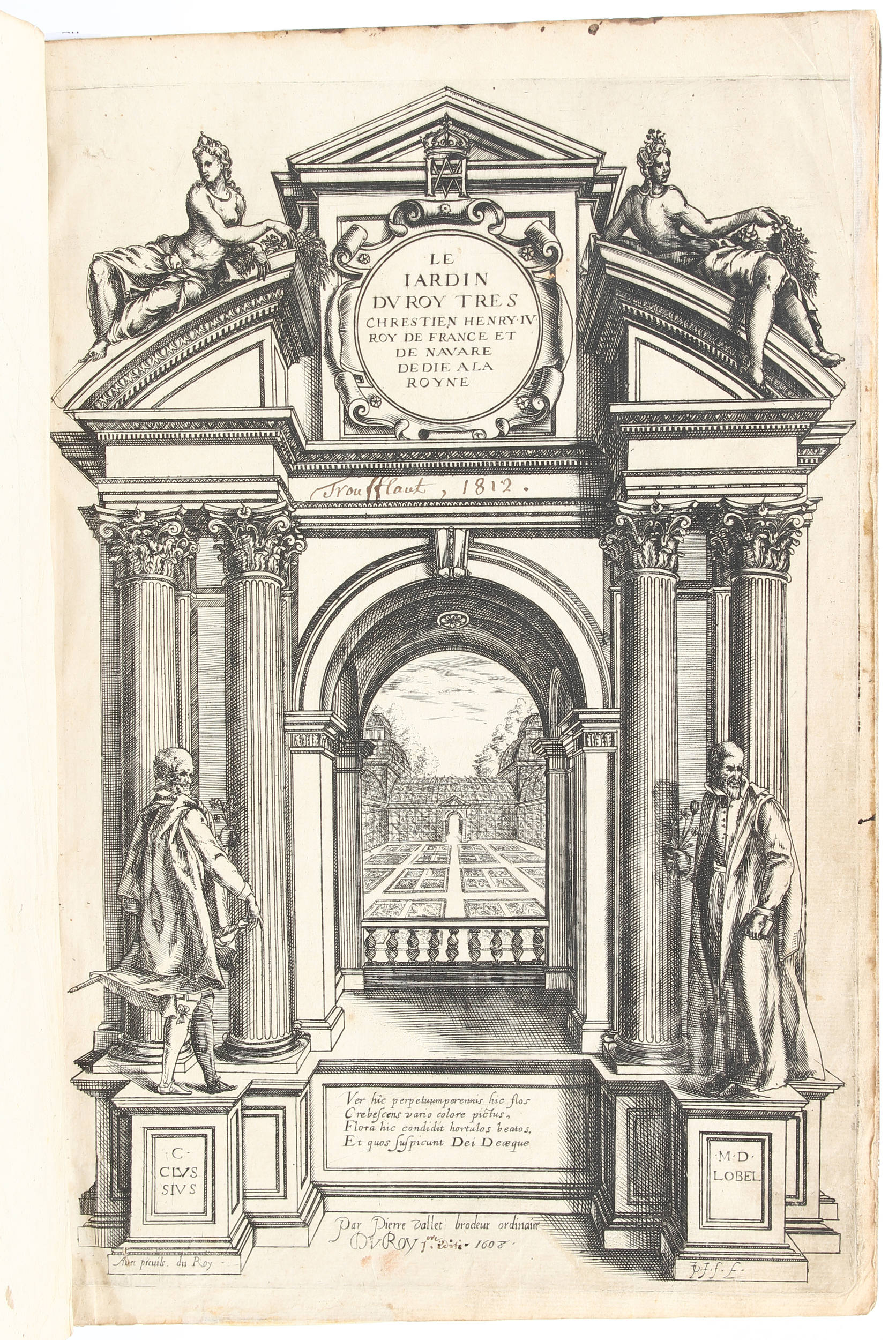 Vallet, Jardin du roy. 1608