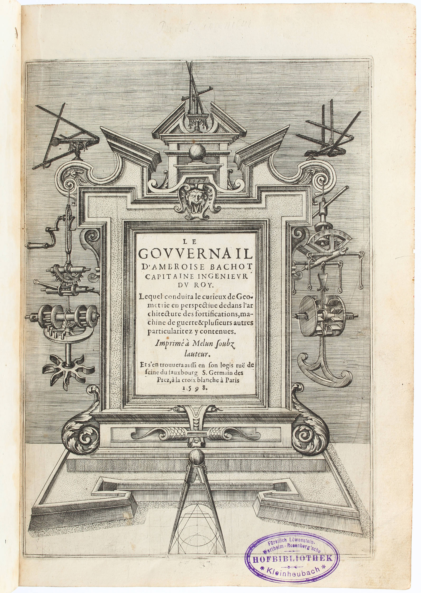 Bachot, Le gouvernail.1598