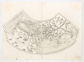 Weltkarte in 2 Bll. (Ptolemaeus, Rom)