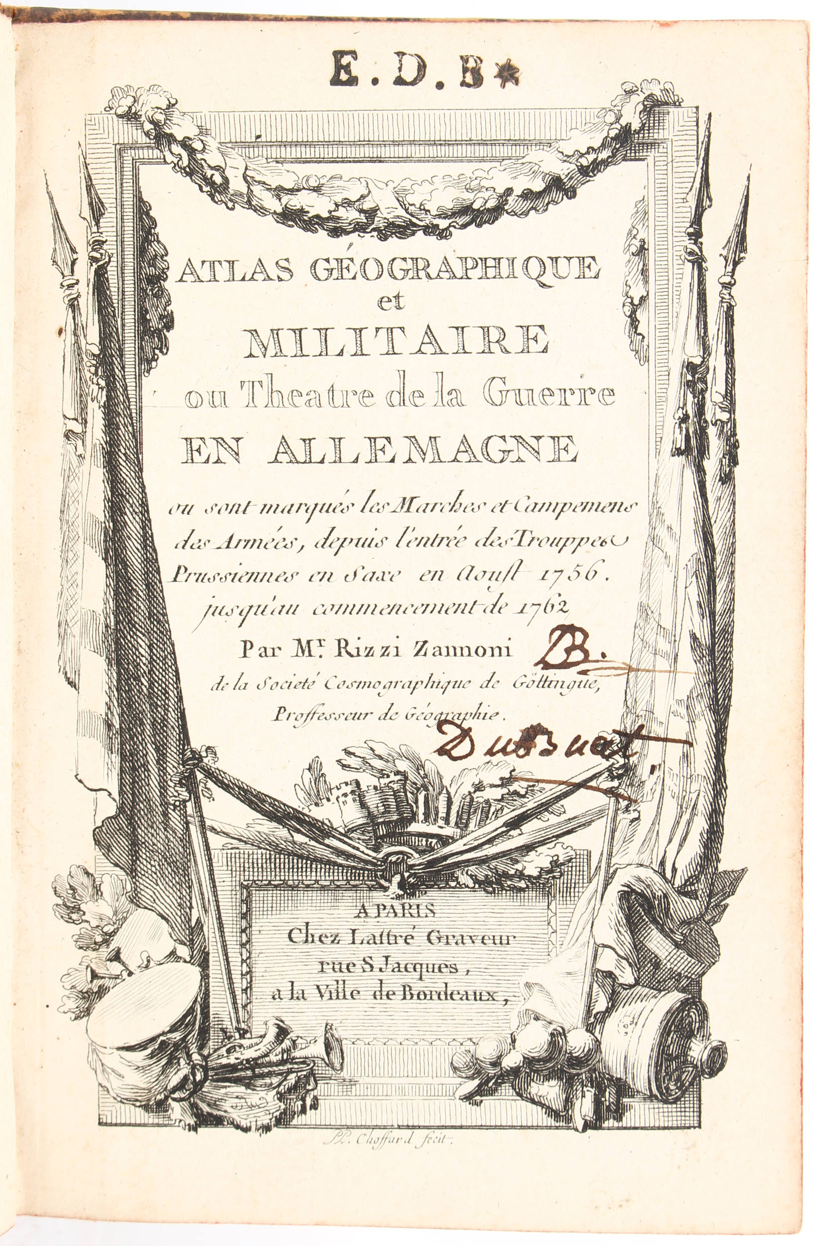Rizzi-Zannoni, Atlas ou théatre
