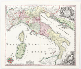 Italien. 3 Bll. Seutter / 4 Bll.