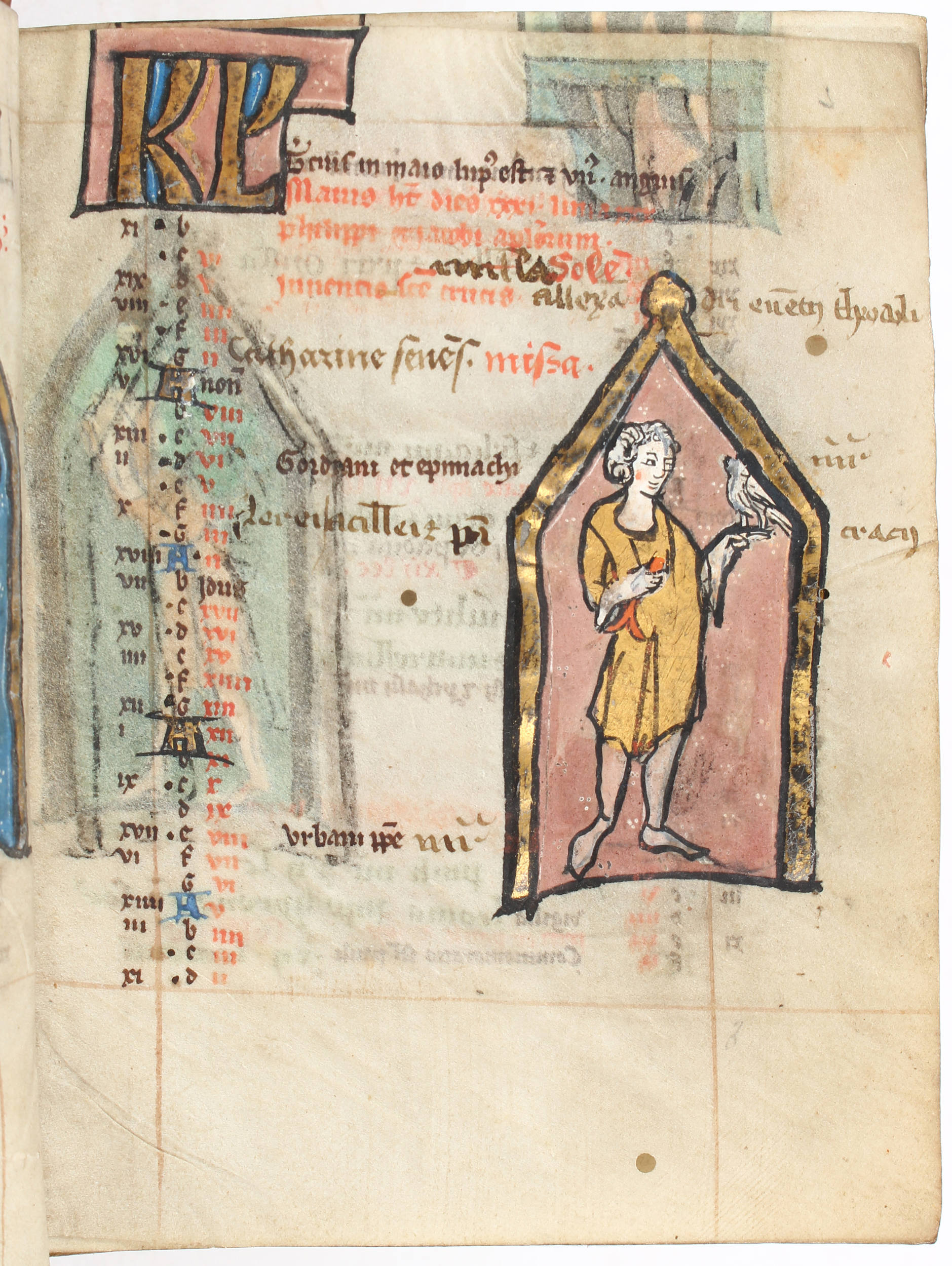 Psalterium, Handschrift auf Pergament