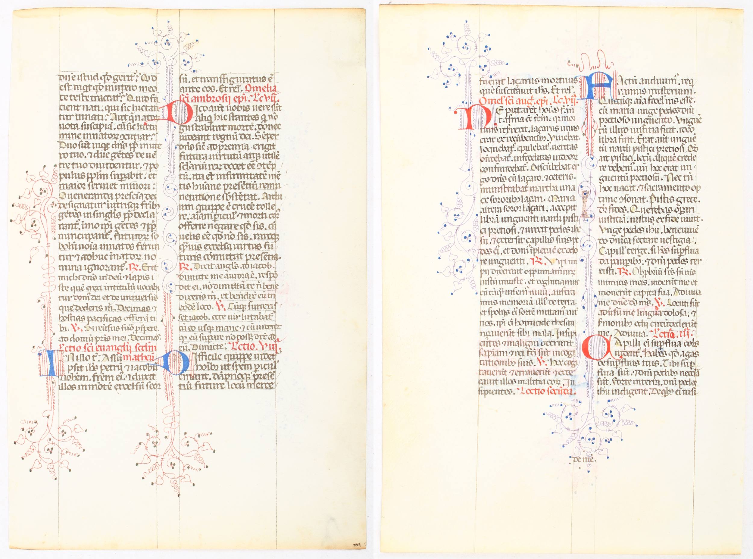 Breviarium Florenz / 2 Bll.