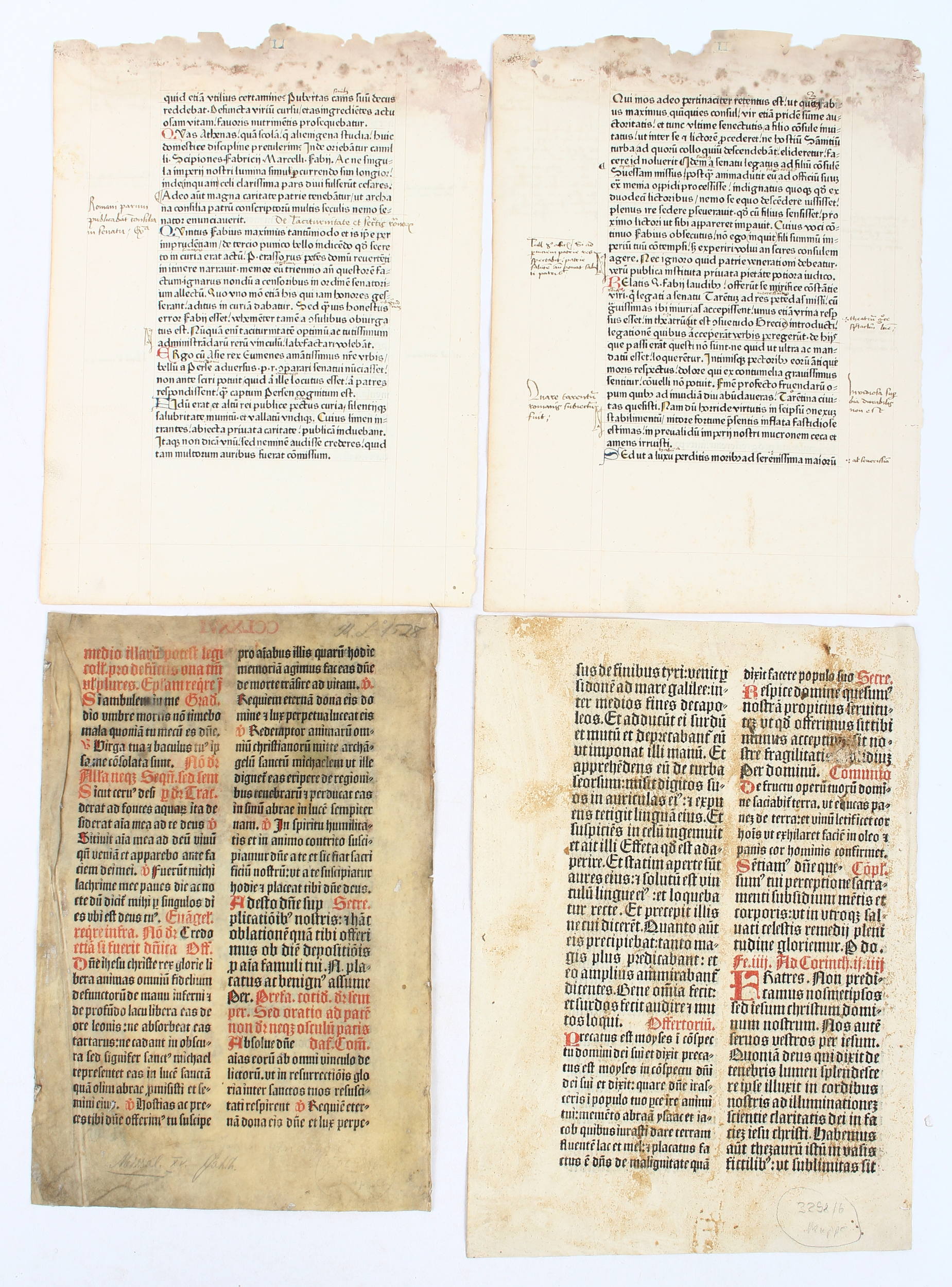 Valerius Maximus, Facta 1471 / 4 Bll.