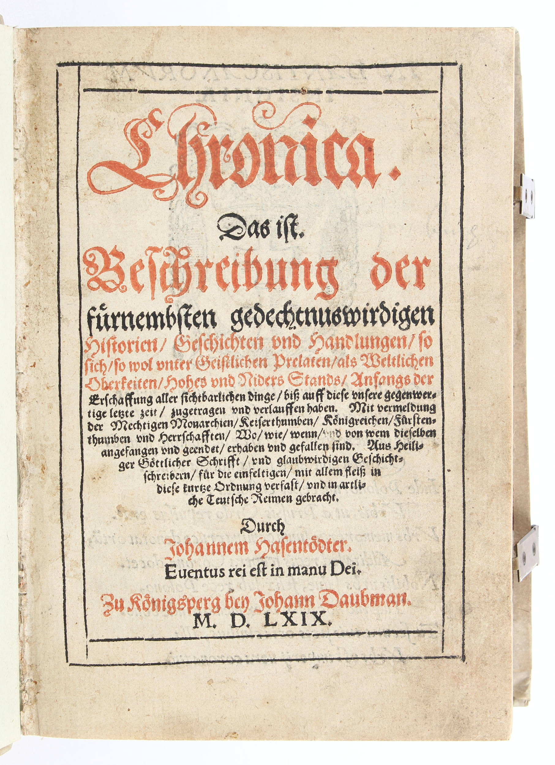 Hasentödter, Chronica