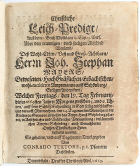 Sammelband mit 47 Predigten 1625-1672