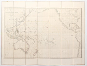 5 Bll. Wandkarten. Brue-Picquet. Lwd./Schuber