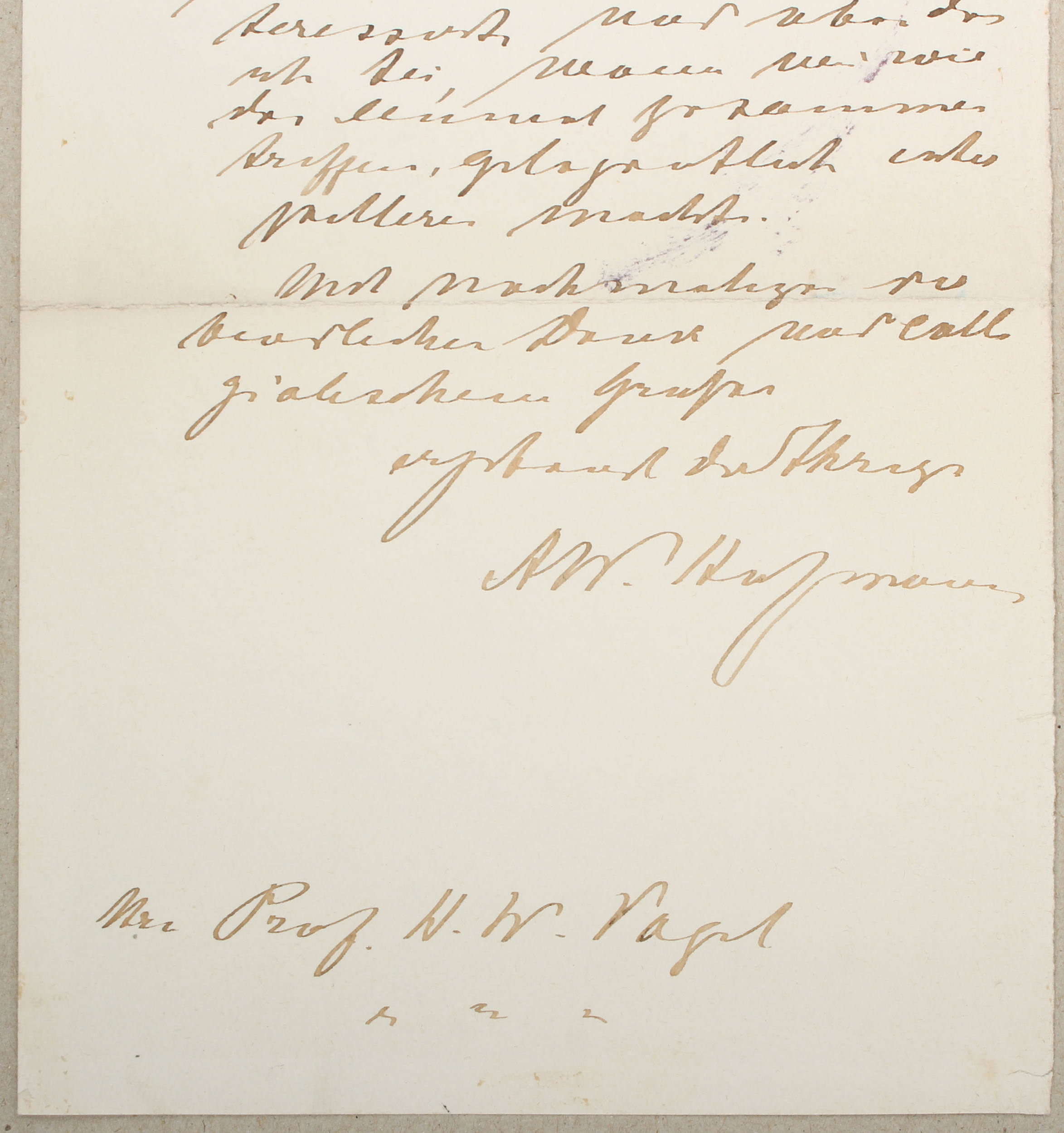 Kirchhoff + Hofmann, Zus. 3 eighändige Briefe