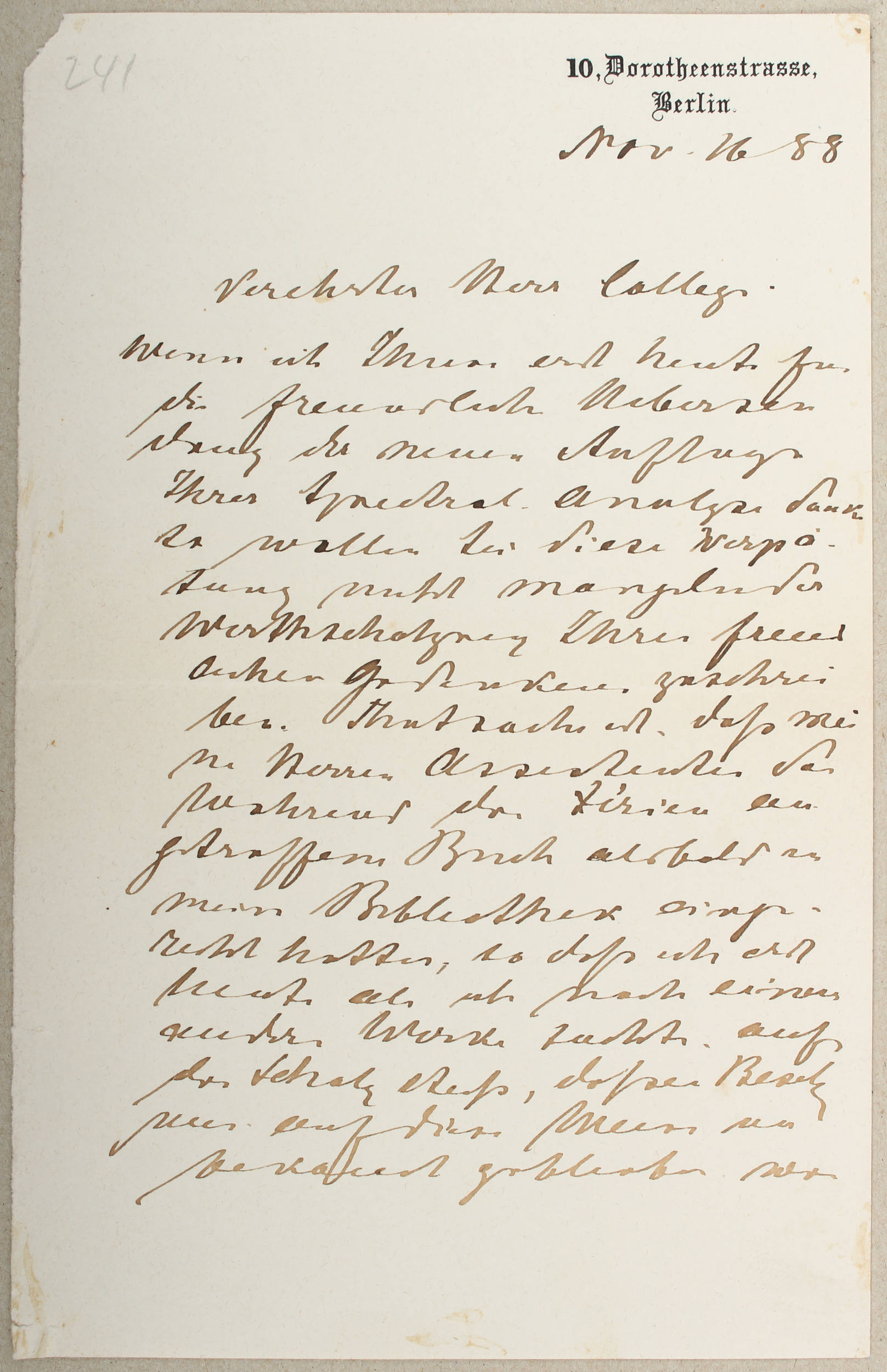 Kirchhoff + Hofmann, Zus. 3 eighändige Briefe