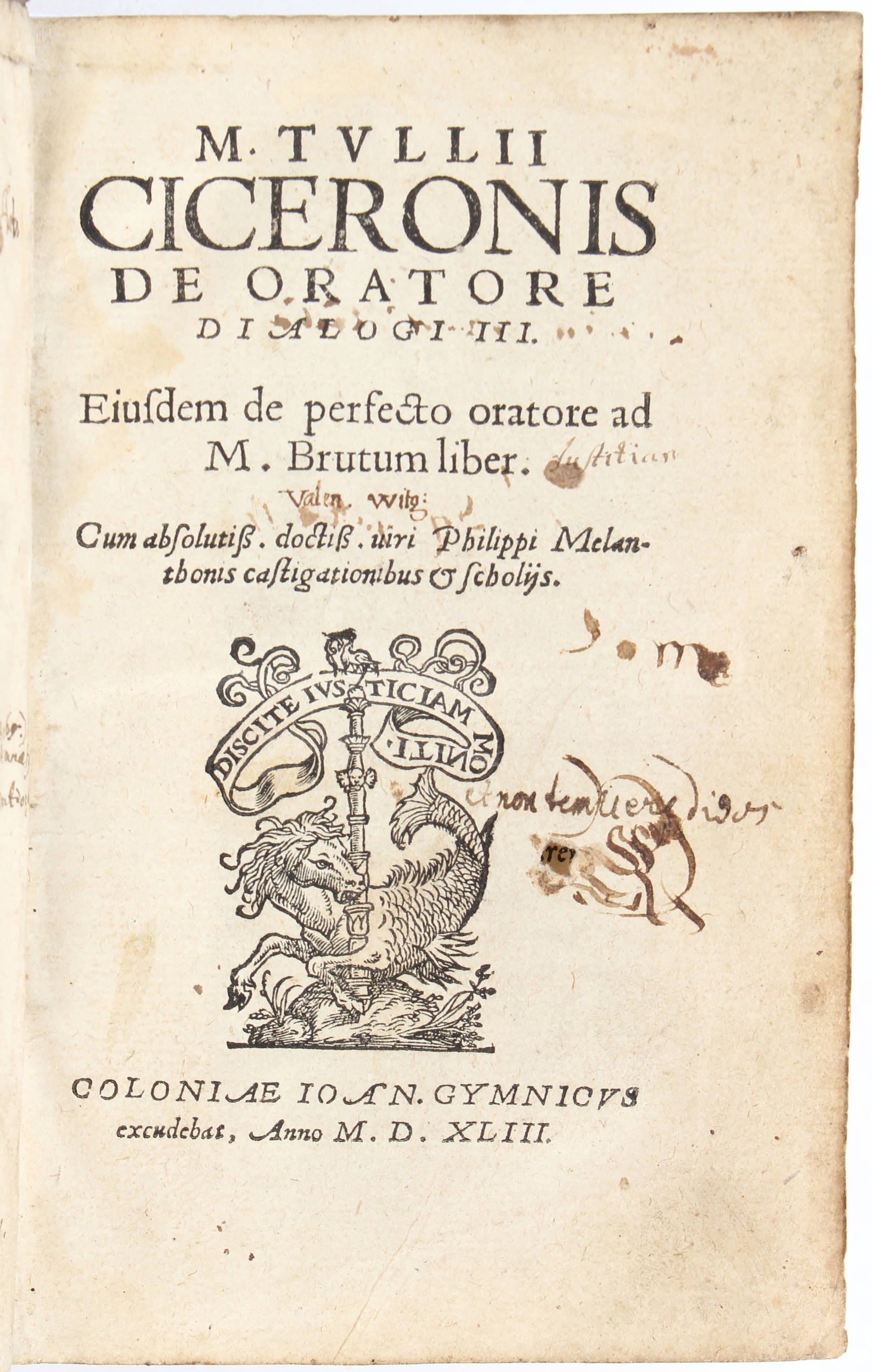 Cicero, De oratore dialogi III + Beiband / 2 Bde.