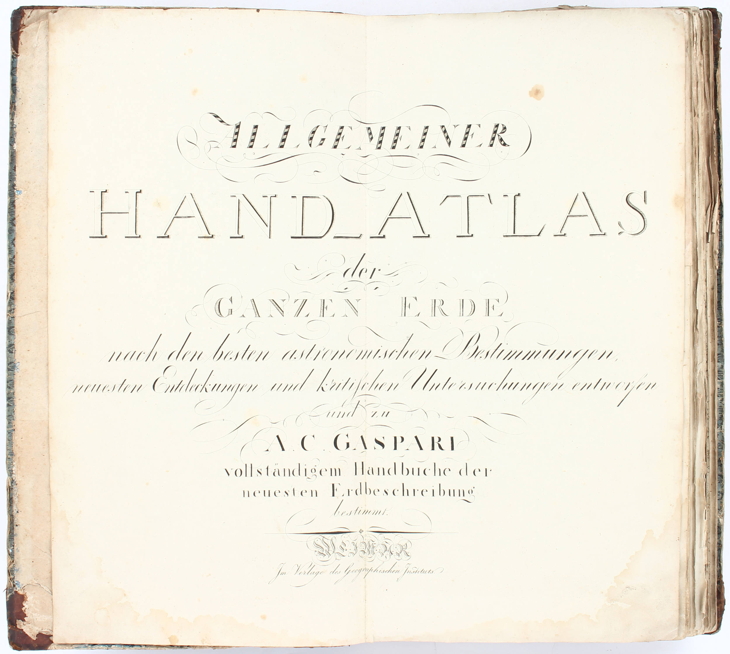 Gaspari, Allgemeiner Hand-Atlas. 1804