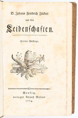 Zückert, Von den Leidenschaften
