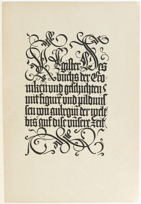 Schedel, Buch der Chroniken. Faks.