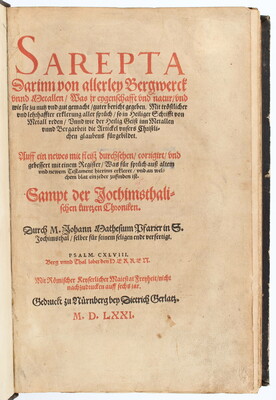 Mathesius, Sarepta. 1571