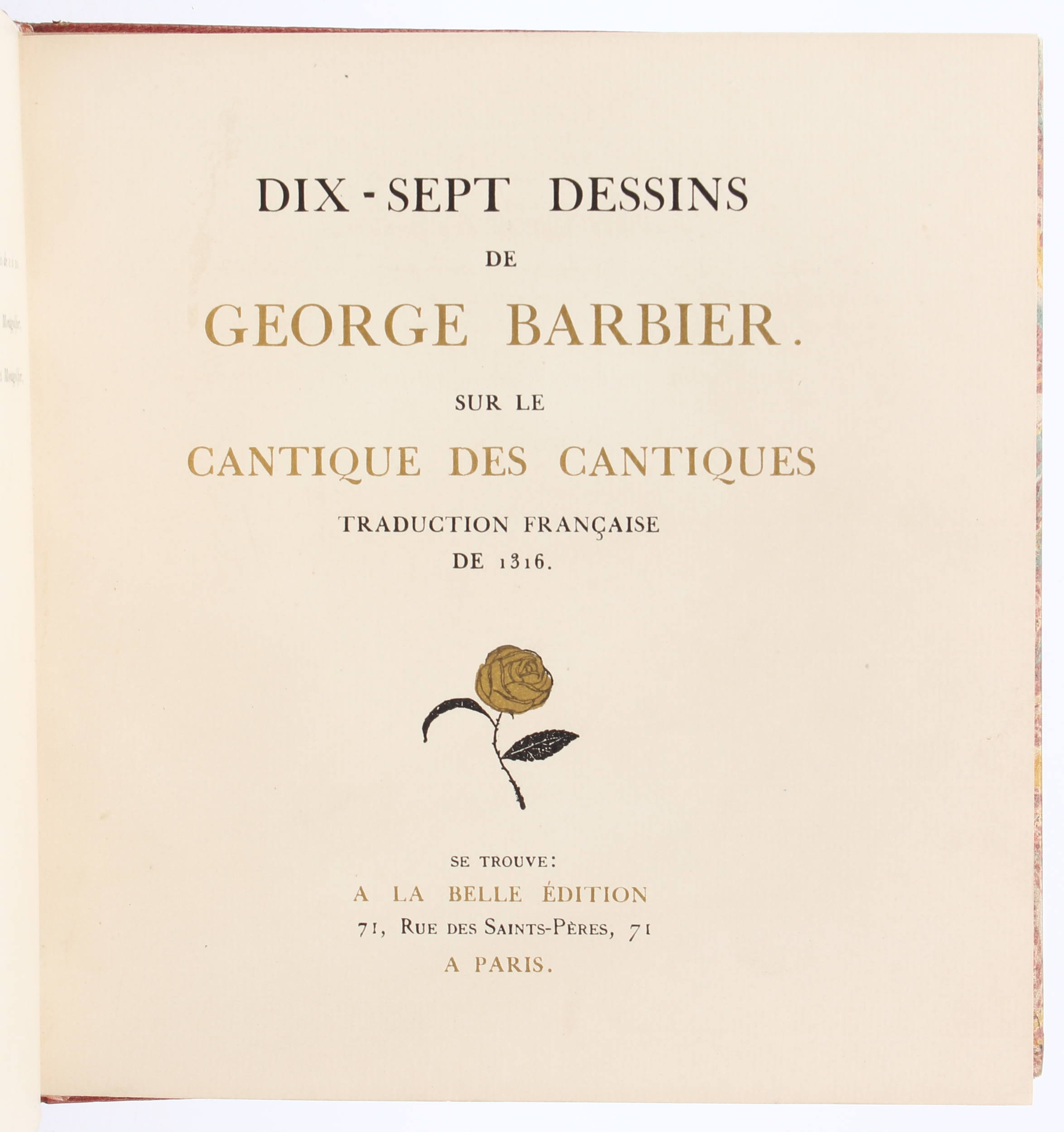 Barbier, Dix-sept dessins