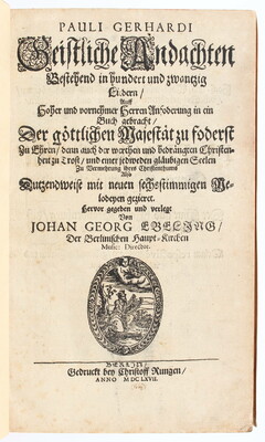 Gerhardt, Geistliche Andachten