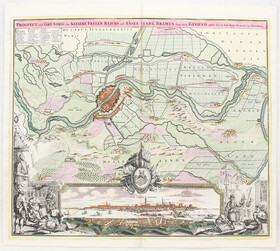 Bremen. Plan-Prospekt. Homann / 7 Bll.