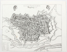 Augsburg. (Janssonius-Leti) / 11 Bll.
