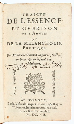 Ferrand, Traicte de l'essence de l'amour